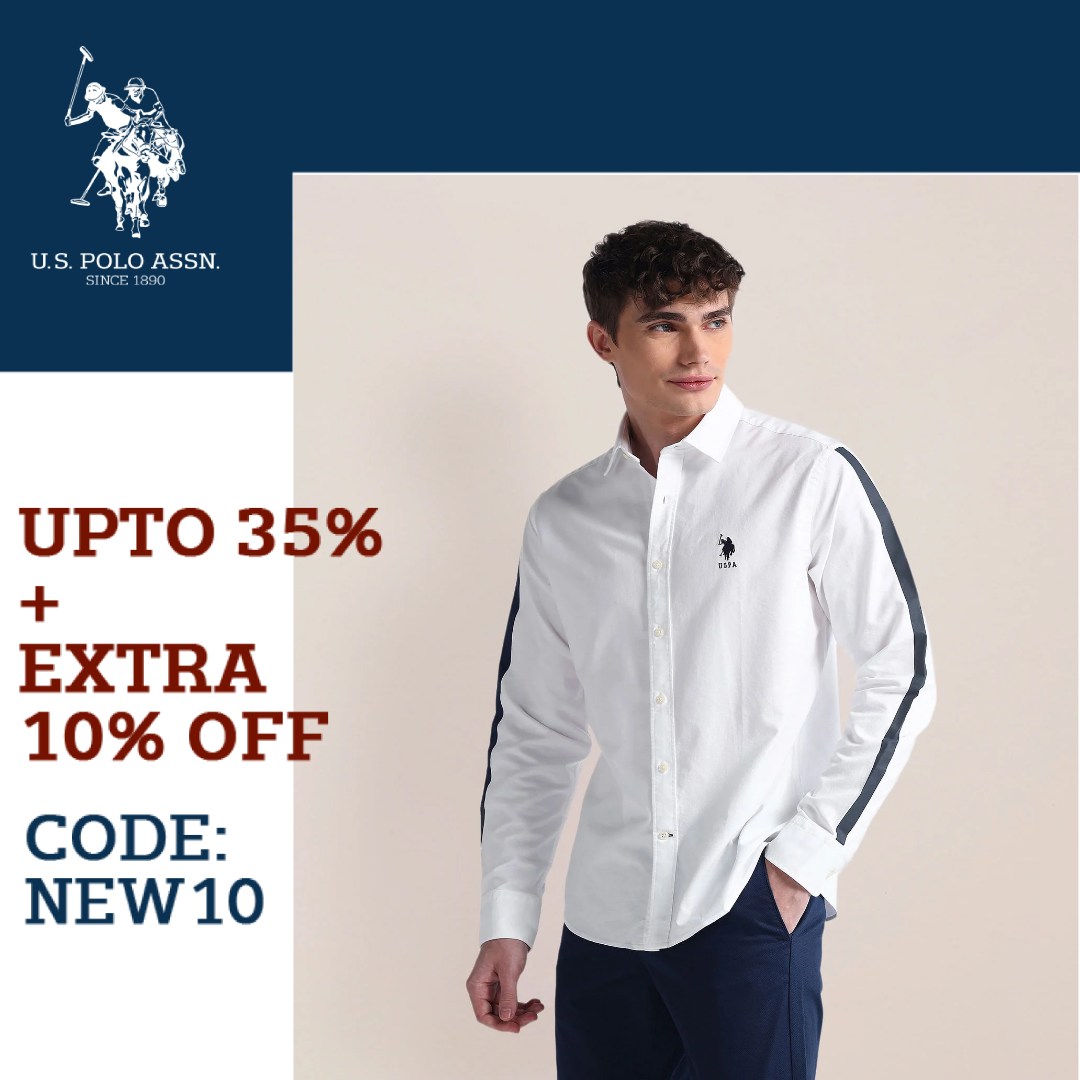 U.S. Polo Assn. Facebook ad: ₹ 1,700 | Semi-Cutaway Collar Long Sleeve Shirt