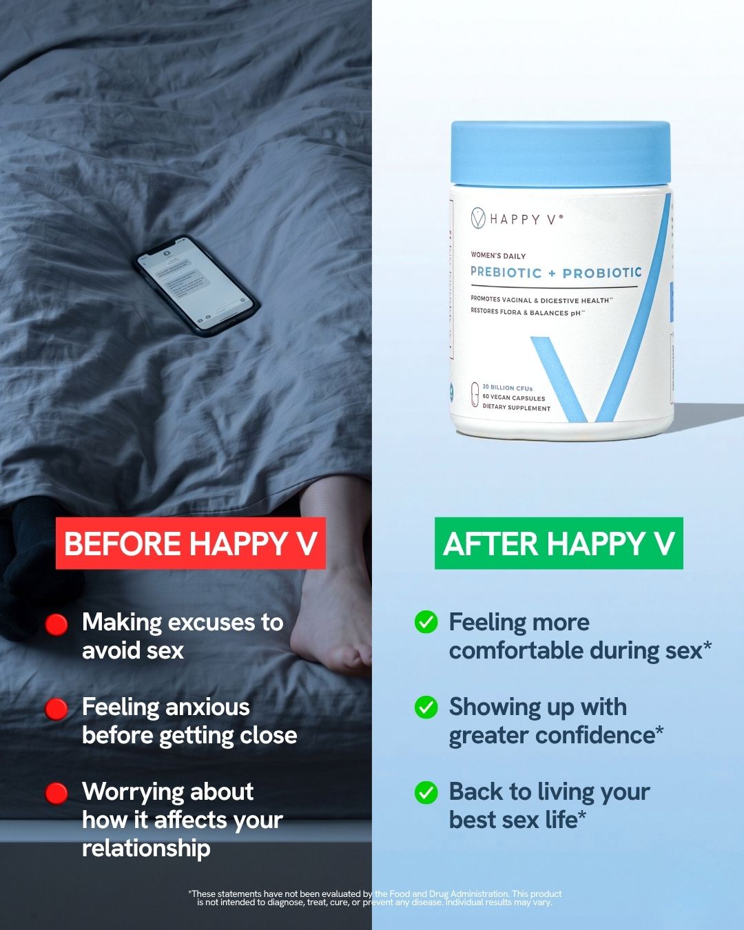 Happy V Facebook ad