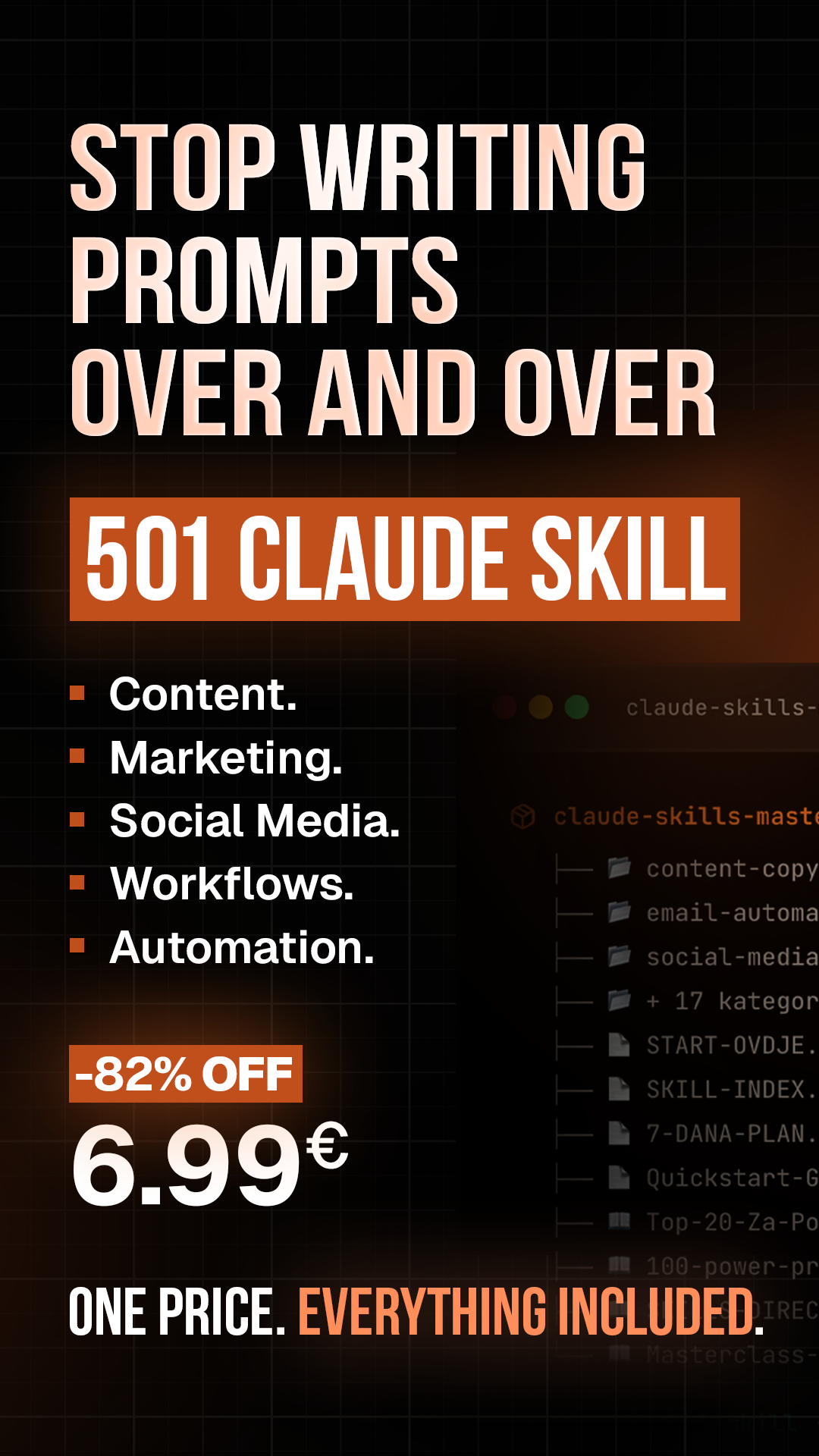 Mesy.dev Facebook ad: Unlock Claude’s Full Power with 500+ Ready Skills