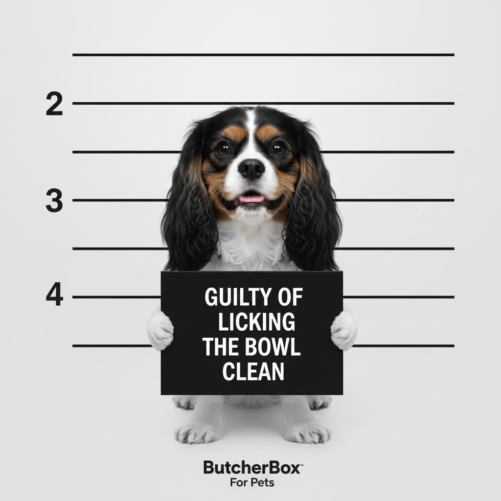 ButcherBox For Pets Facebook ad: We guarantee your picky dog will lick the…