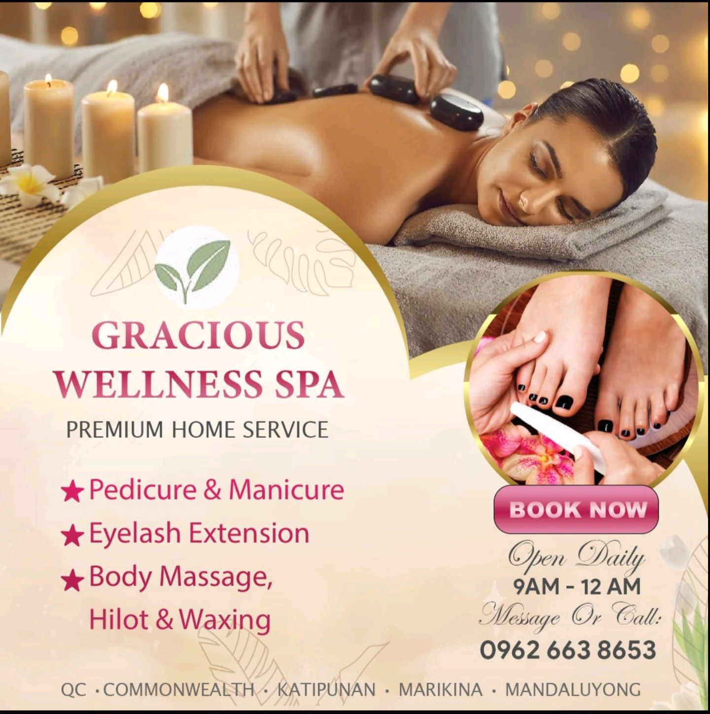 Gracious Wellness Spa Facebook ad from Jan 16, 2026
