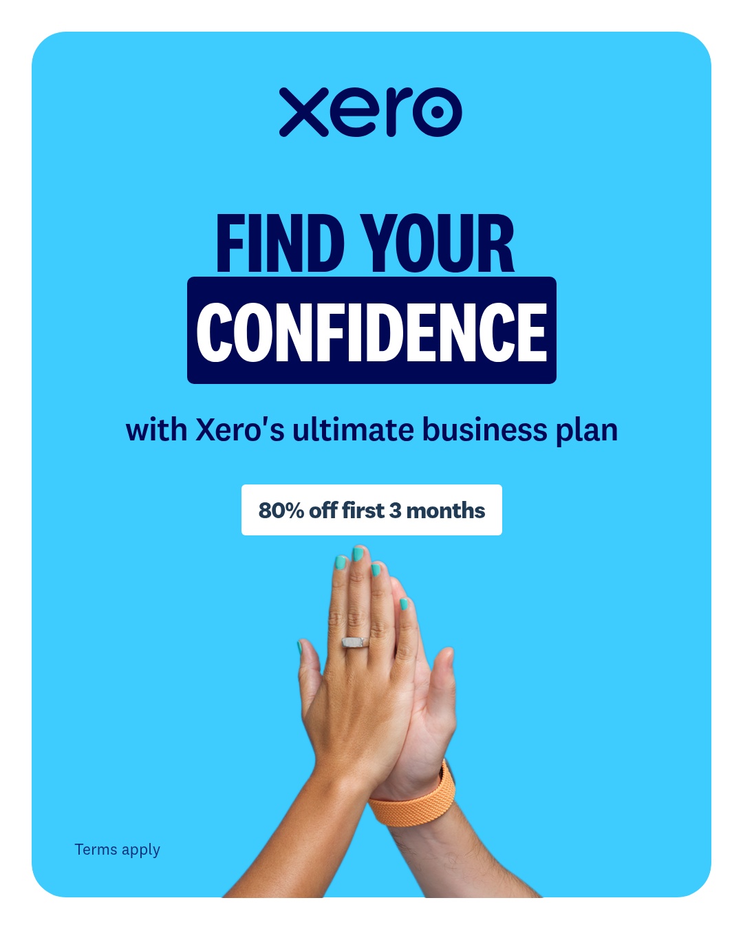 Xero Facebook ad: Find your confidence