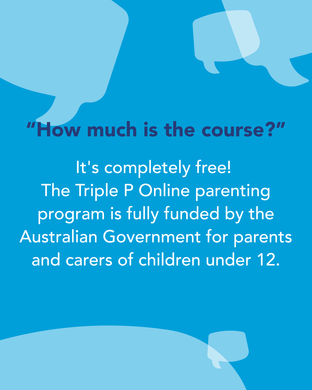 Triple P - Positive Parenting Program Facebook ad
