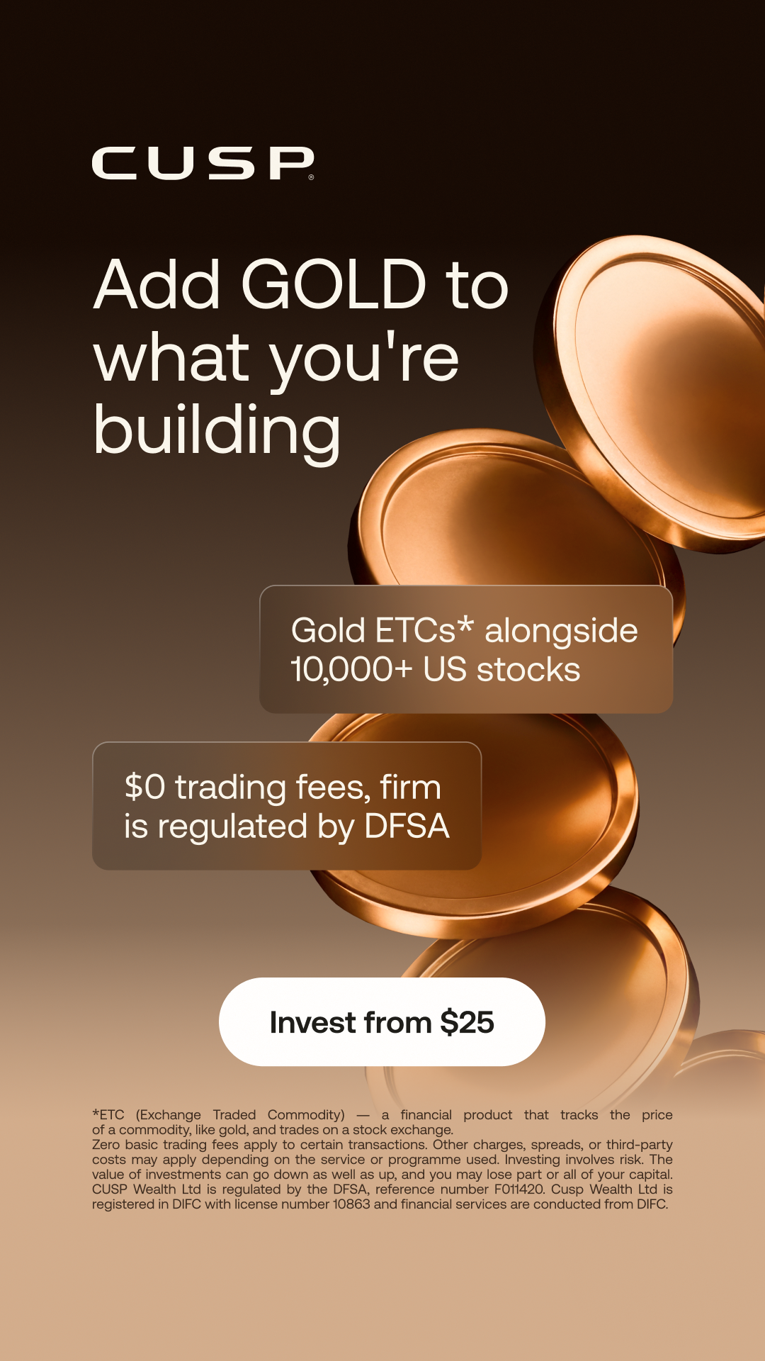 CUSP Wealth Facebook ad