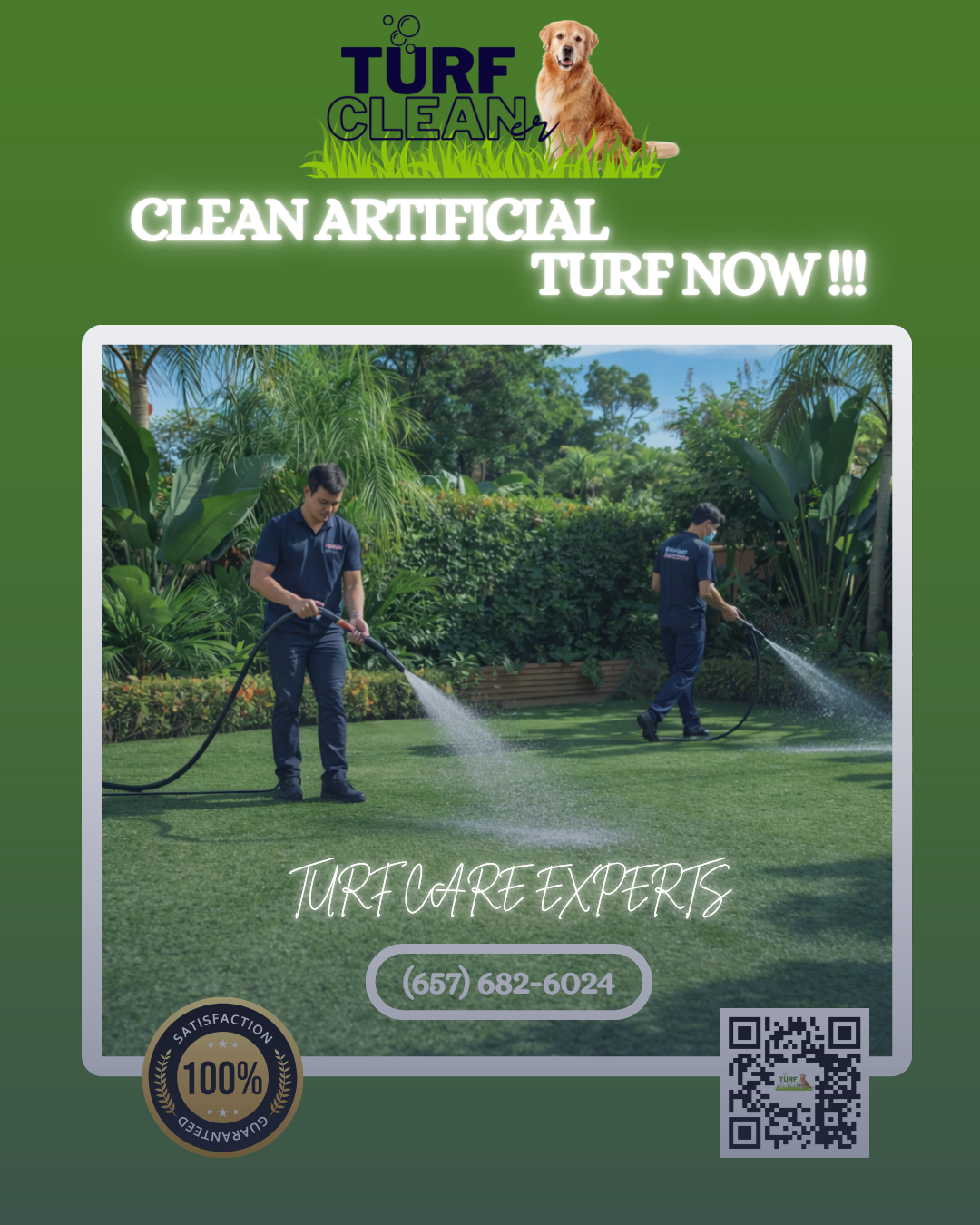 Turf Cleaner Facebook ad: Professional Turf Maintenance
