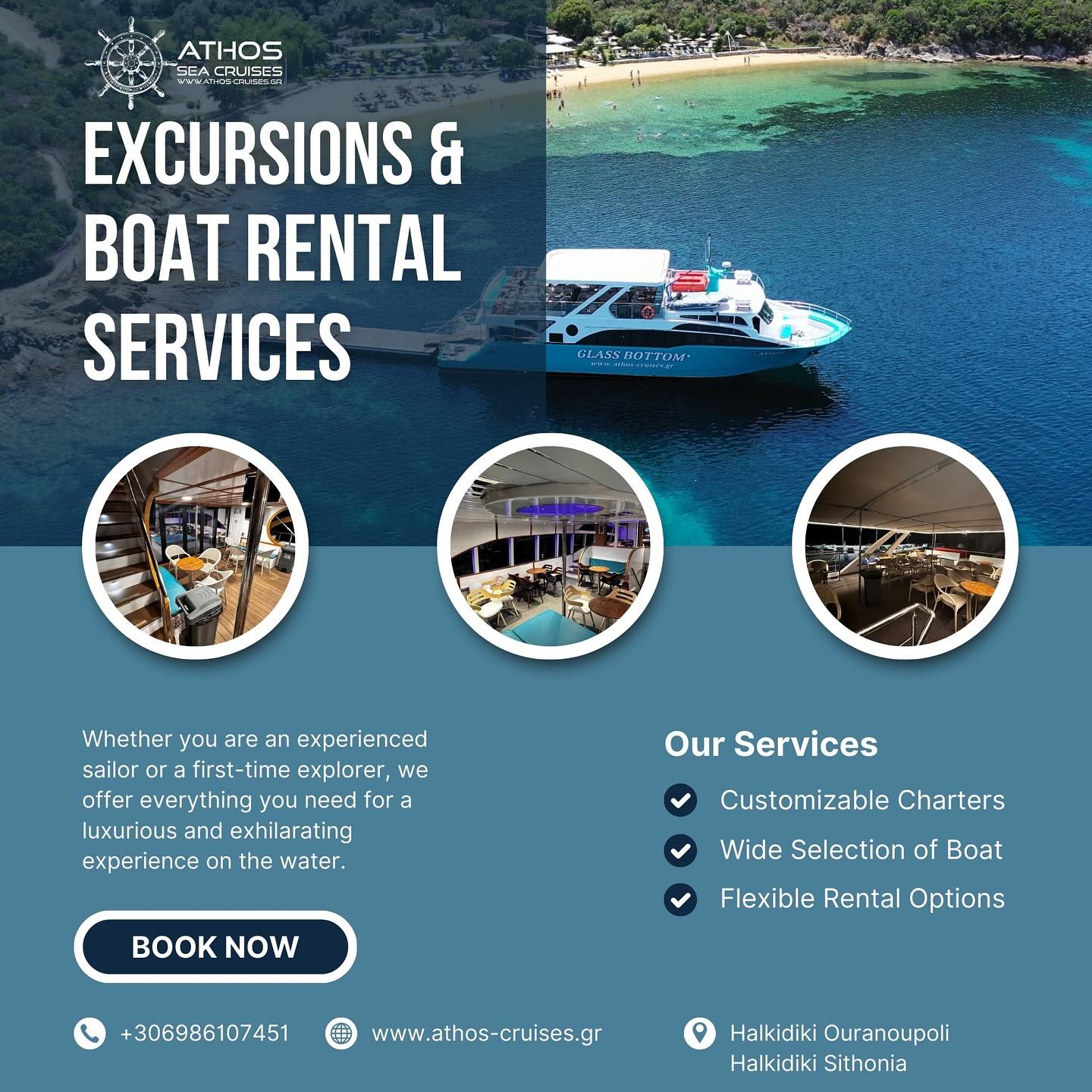 Κρουαζιερες/Cruises: Athos Sea Cruises Facebook ad: Home - Athos Sea Cruises