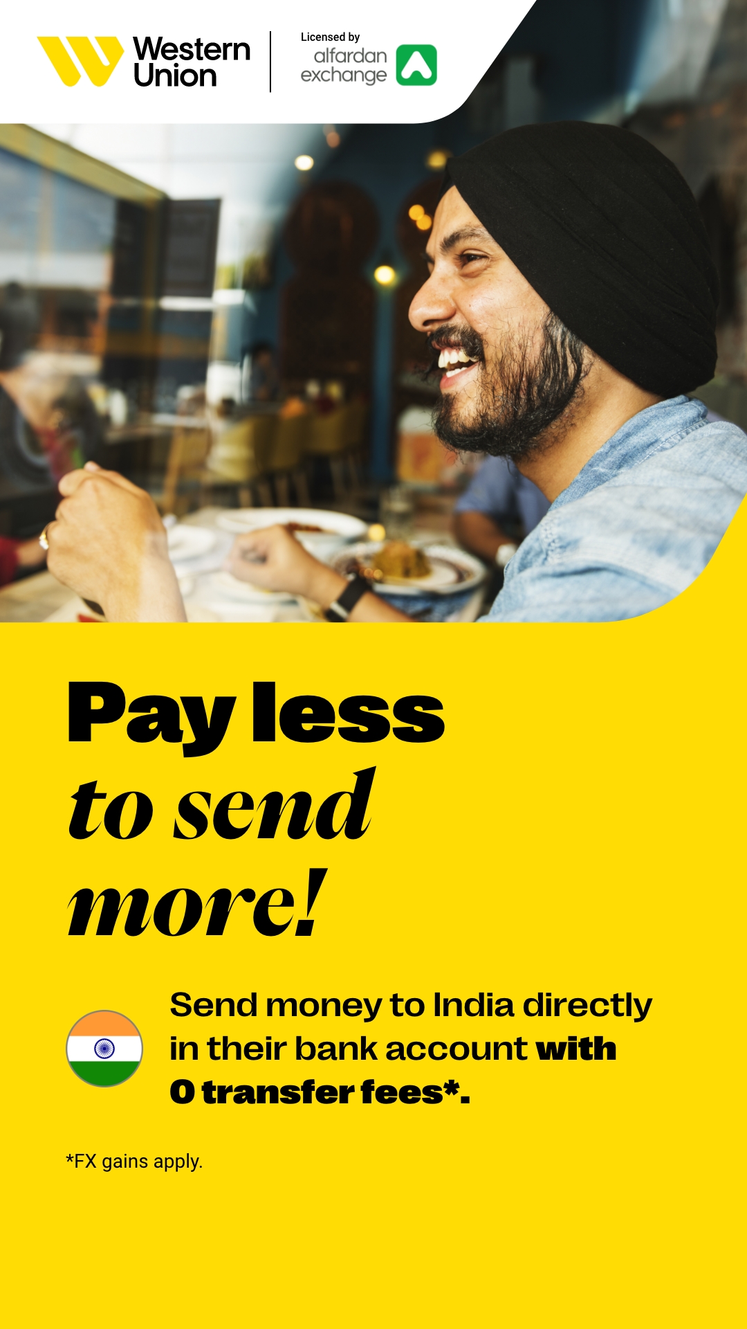 Western Union Facebook ad