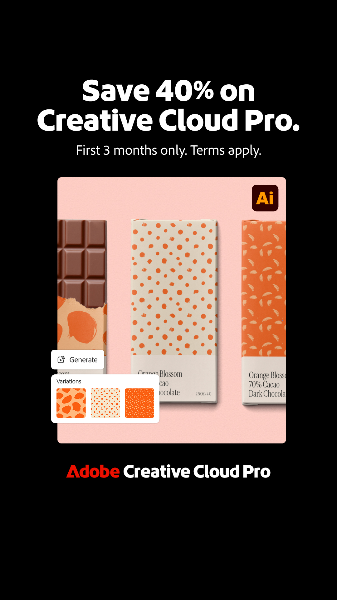 Adobe Creative Cloud Facebook ad