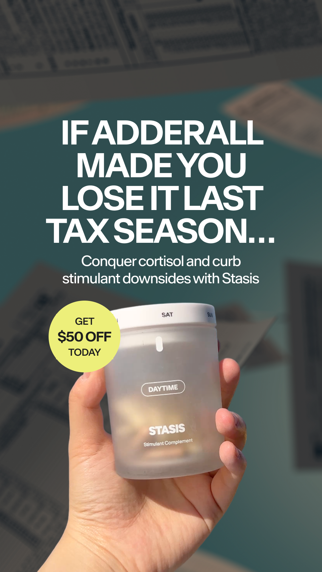 Stasis Facebook ad