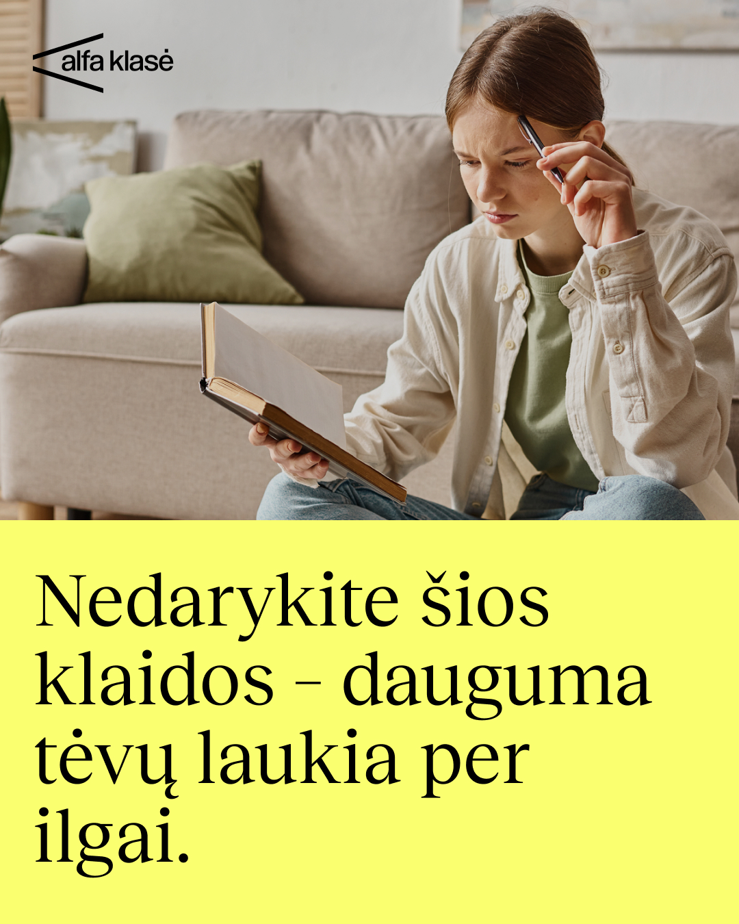 Alfa Klasė Facebook ad