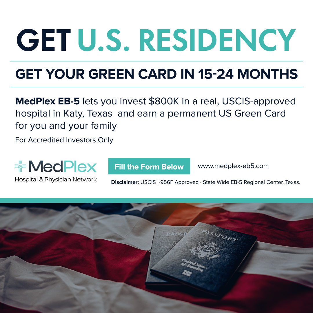 MedPlex - Hospital & Physician Network Facebook ad: Secure a Green Card