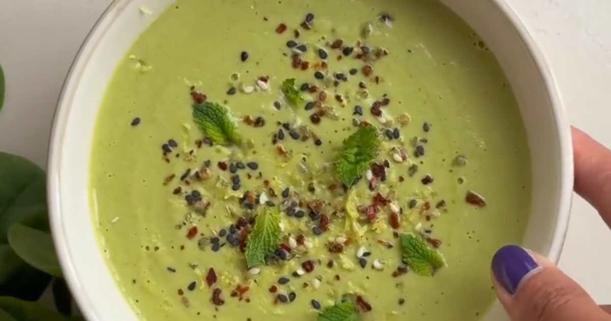Cocina Fácil Facebook ad: Marta Verona, nutricionista y chef, sobre su crema fría…