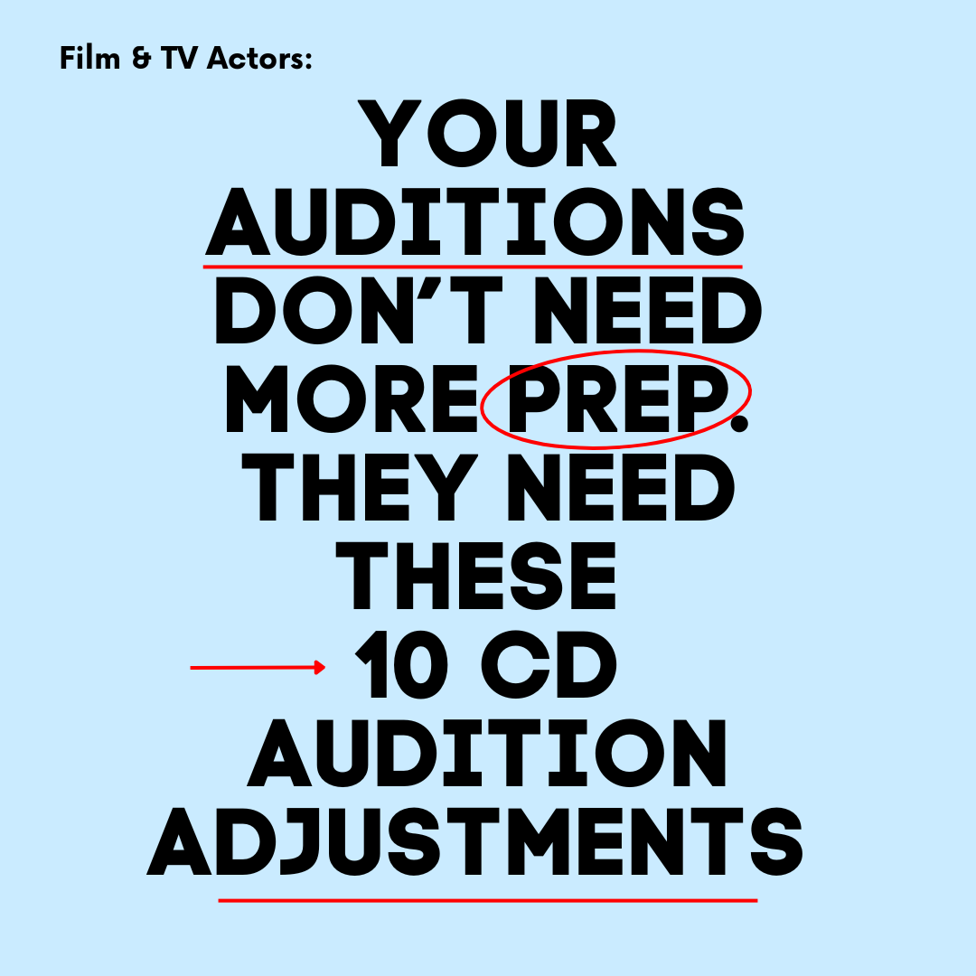 Amy Jo Berman Facebook ad: 10 Audition Fixes CDs Love (Free live training)