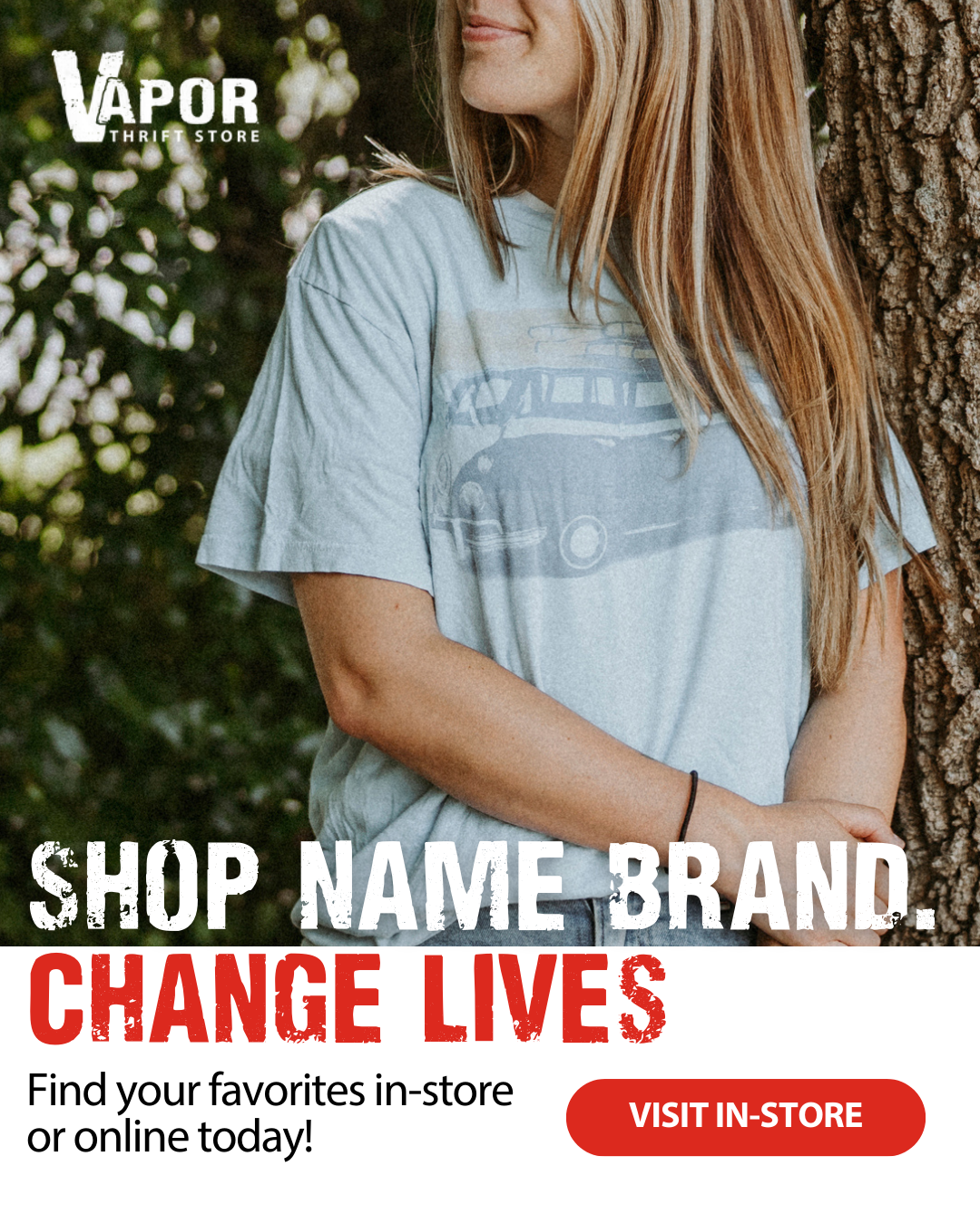 Vapor Thrift Store Facebook ad