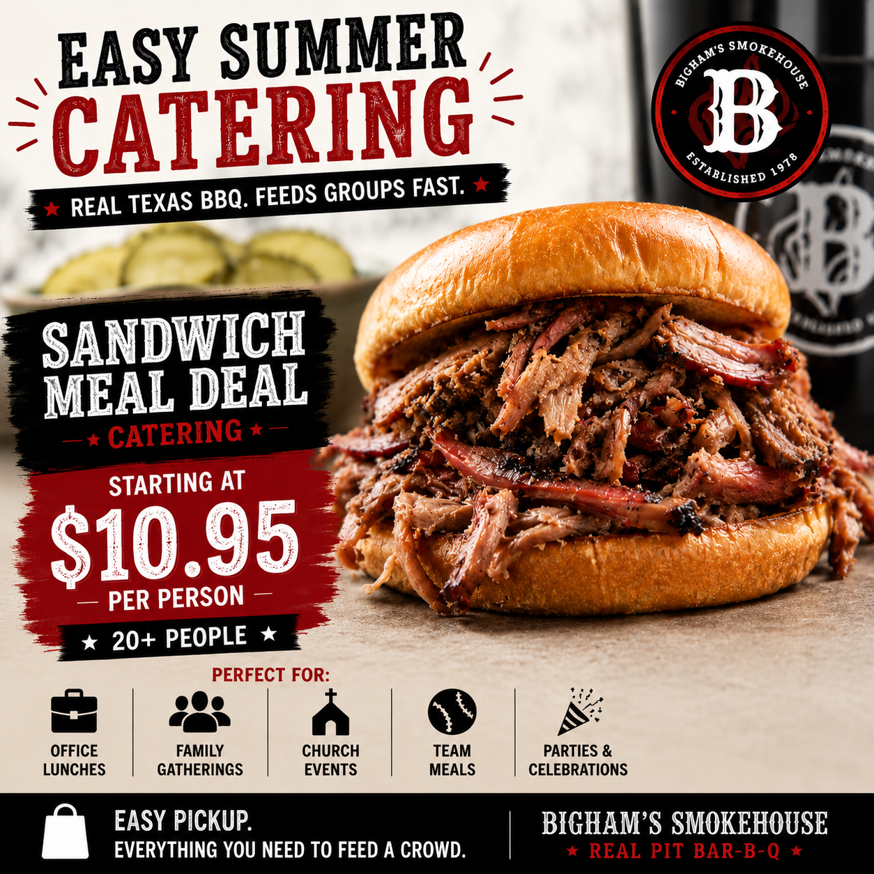Bigham's Smokehouse Facebook ad