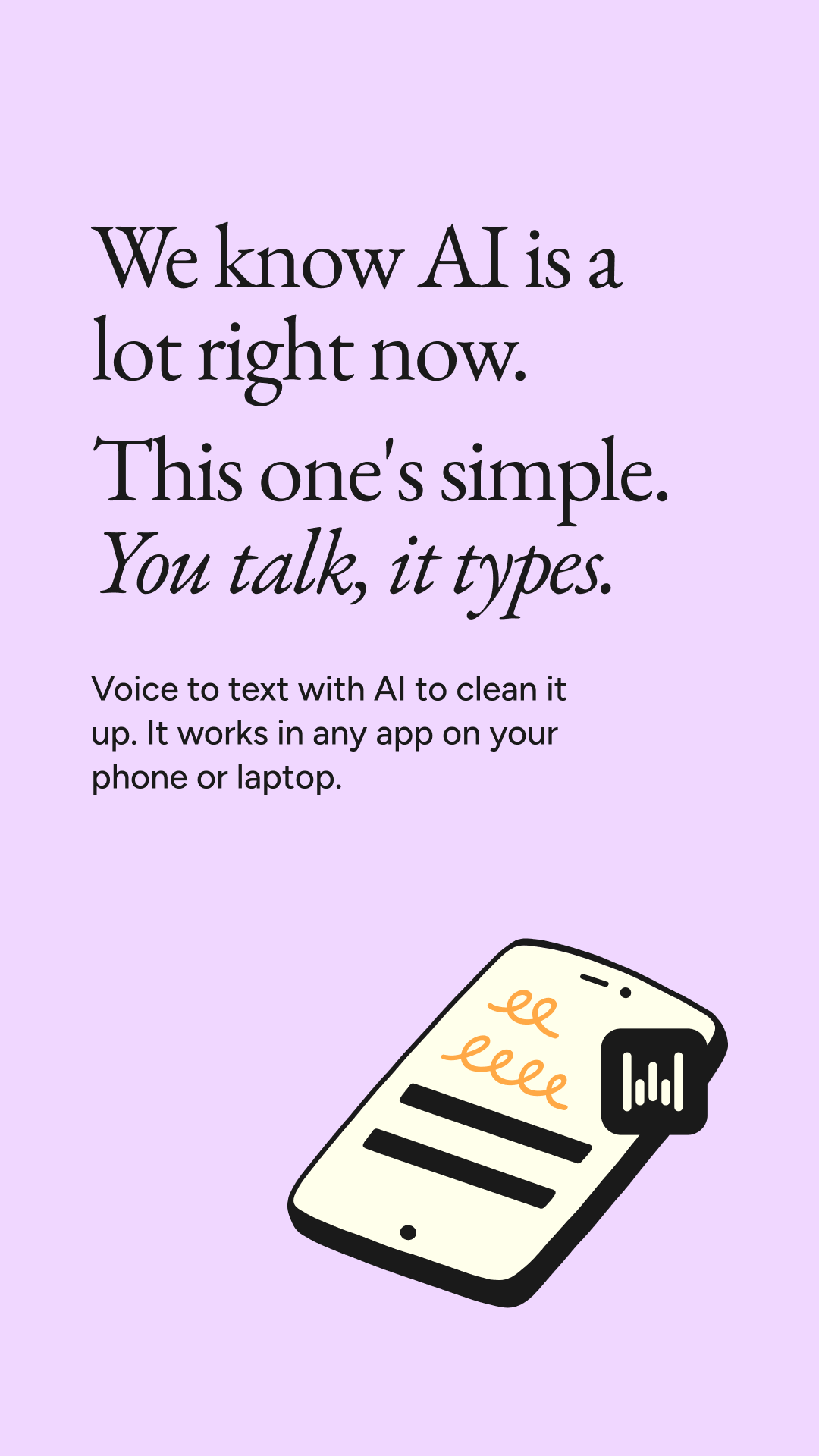 Wispr Flow Facebook ad