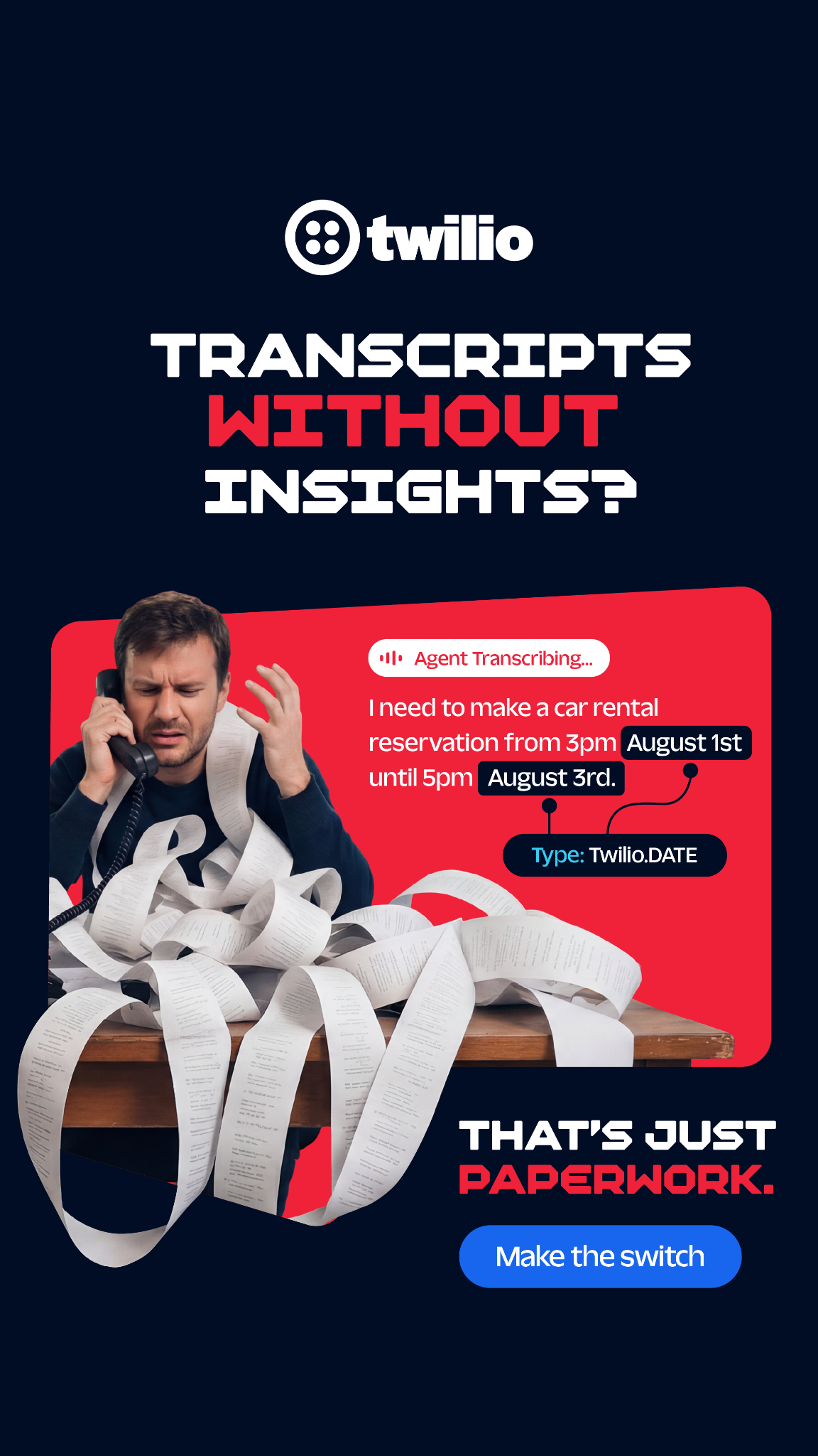 Twilio Facebook ad