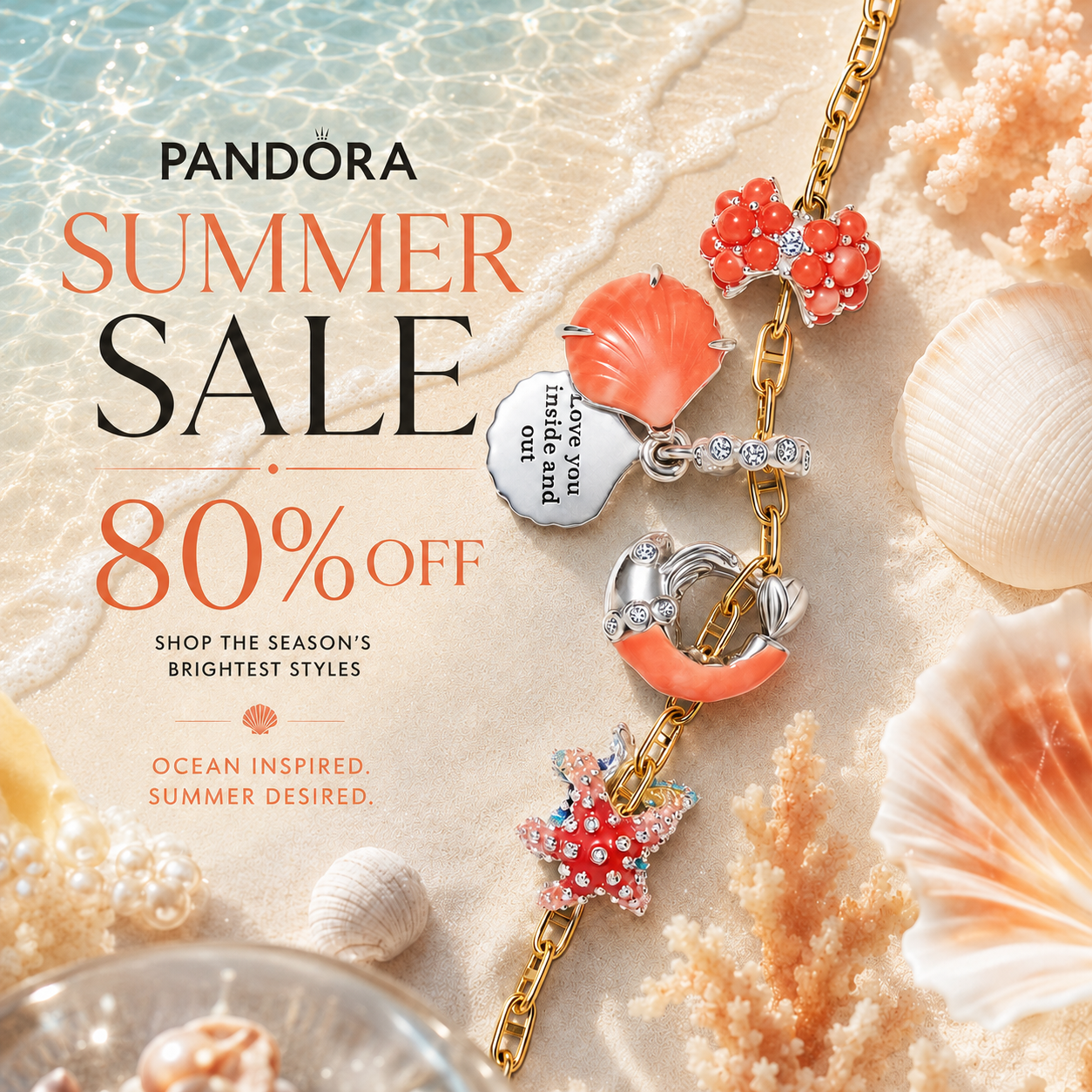 Pandσra & Charm Facebook ad from May 18, 2026