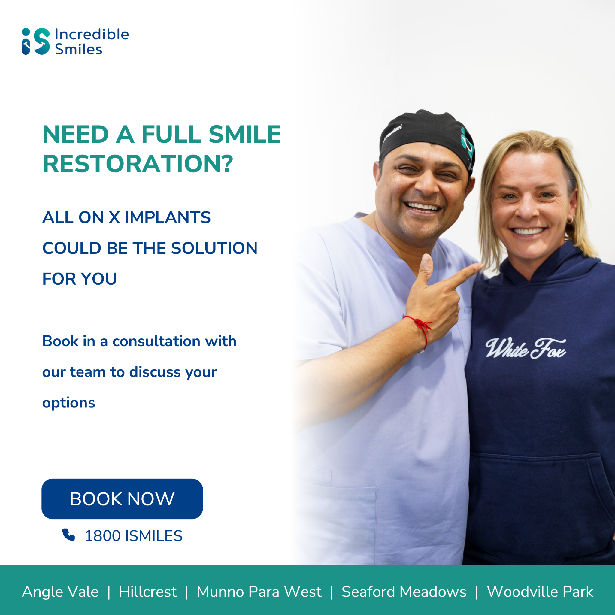 Incredible Smiles Woodville Facebook ad