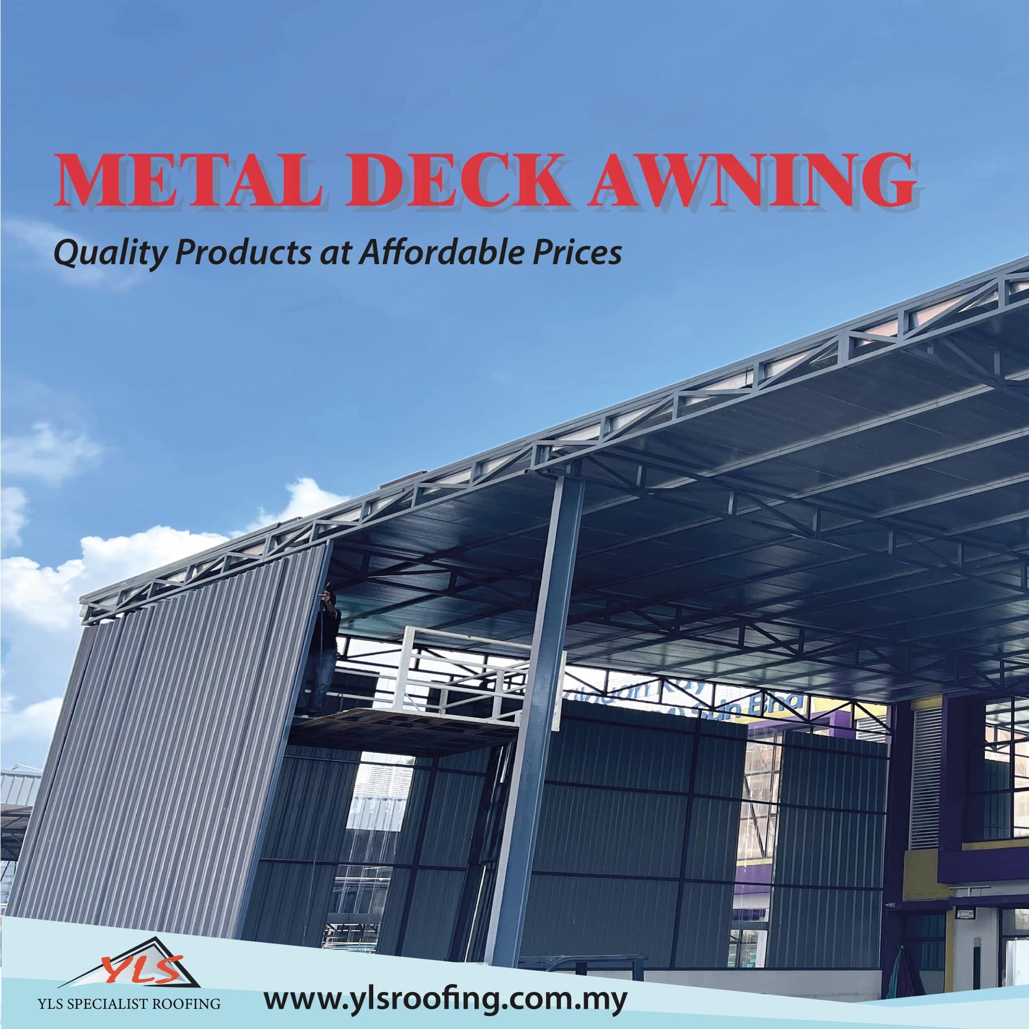 YLS Specialist Roofing Facebook ad: Elevate Your Factory with Our 𝗠𝗲𝘁𝗮𝗹 𝗗𝗲𝗰𝗸…
