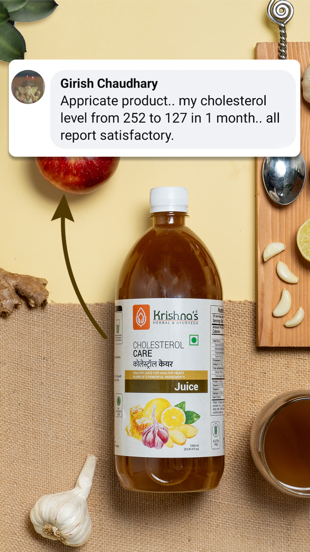 Krishna's Herbal & Ayurveda Facebook ad