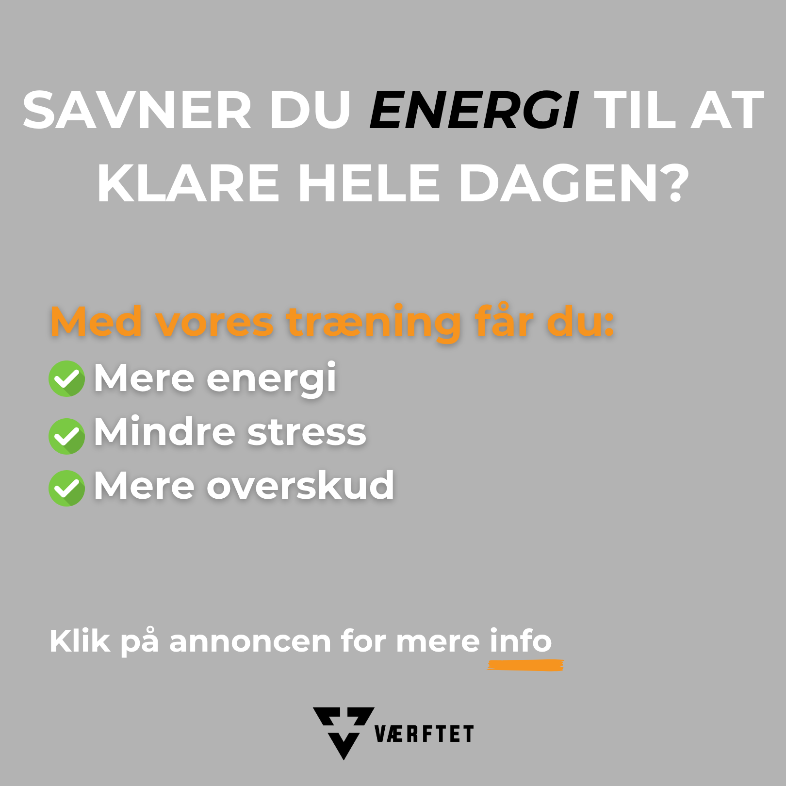 Værftet - Funktionel fitness Facebook ad