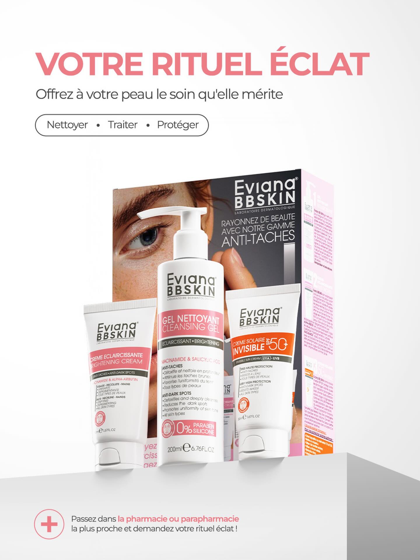Eviana Bbskin Facebook ad: Un teint parfait, unifié et zéro tache grâce…