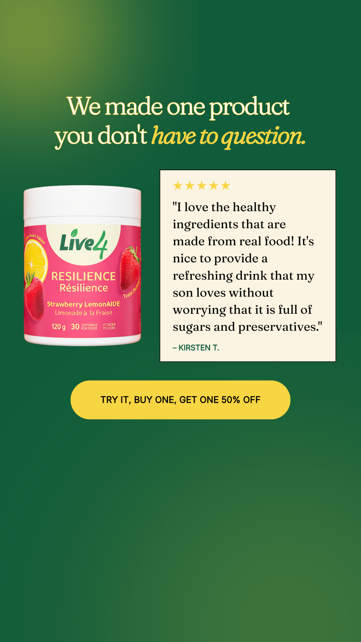 Live4 Wellness Facebook ad
