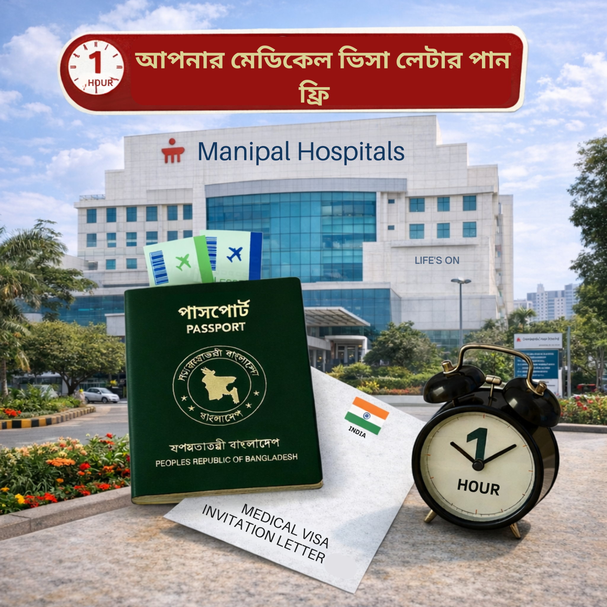 Cikitsa India Facebook ad: ১ ঘণ্টার মধ্যে মেডিকেল ভিসা লেটার পান