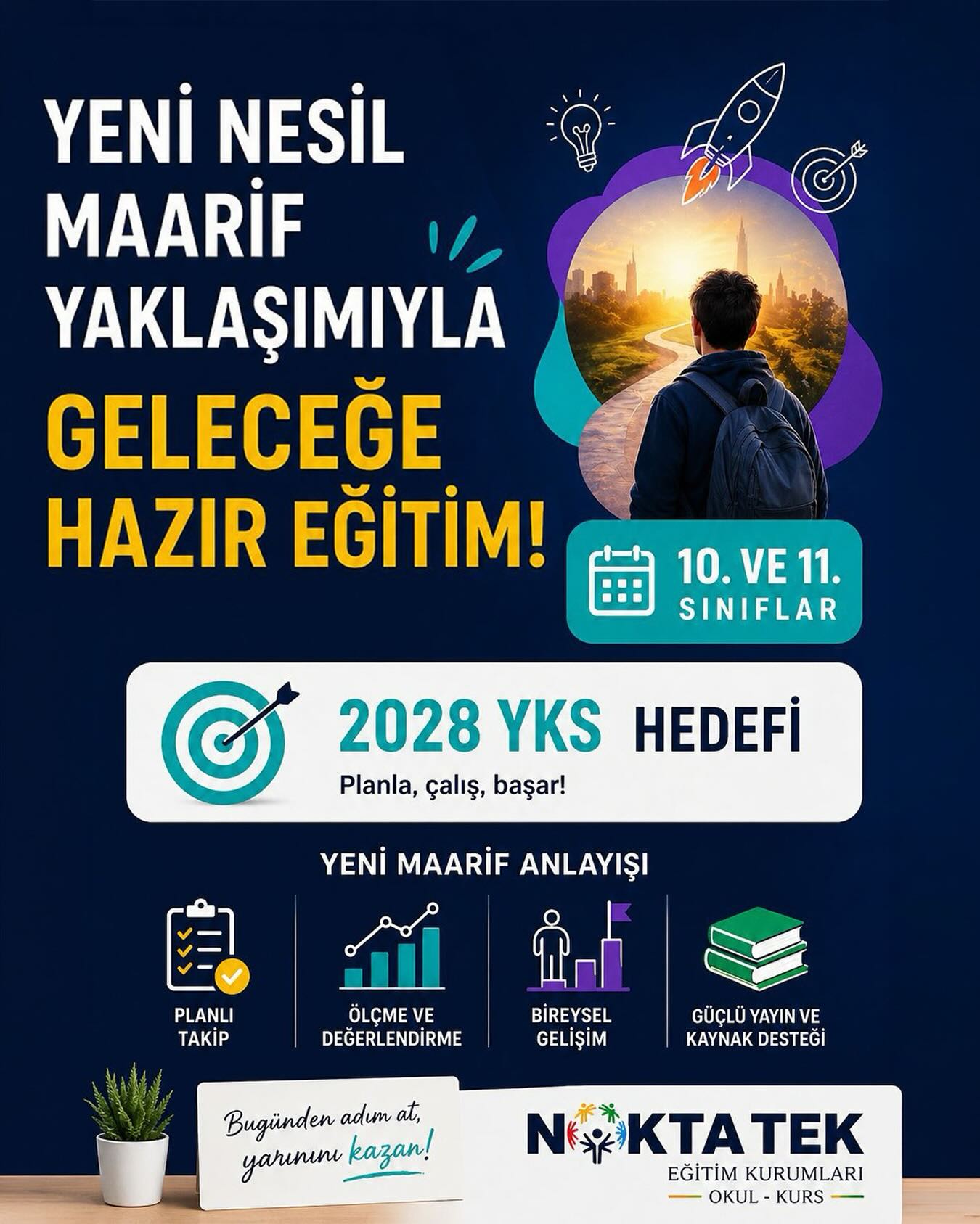 Nokta Tek Eğitim Kurumları Facebook ad: 2028 YKS Hedefi İçin Şimdiden Harekete Geç!
