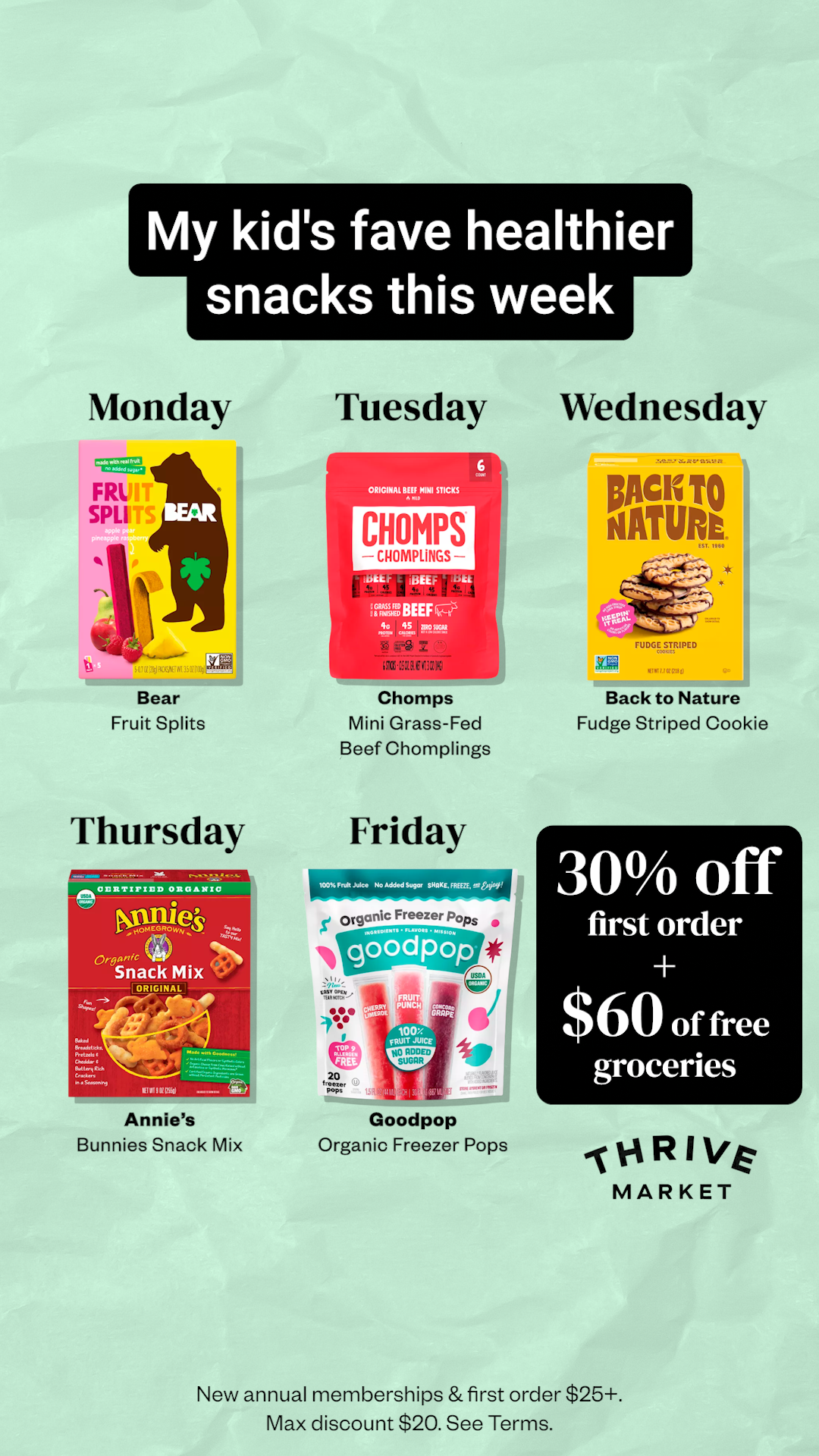 Thrive Market Facebook ad
