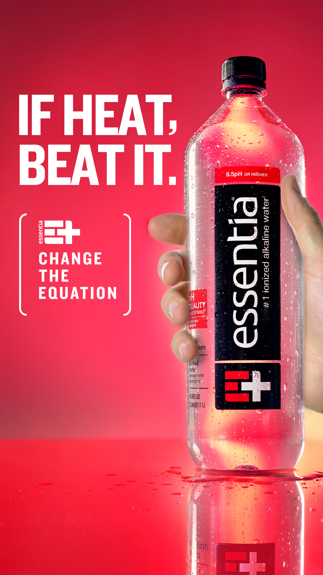 Essentia Water Facebook ad