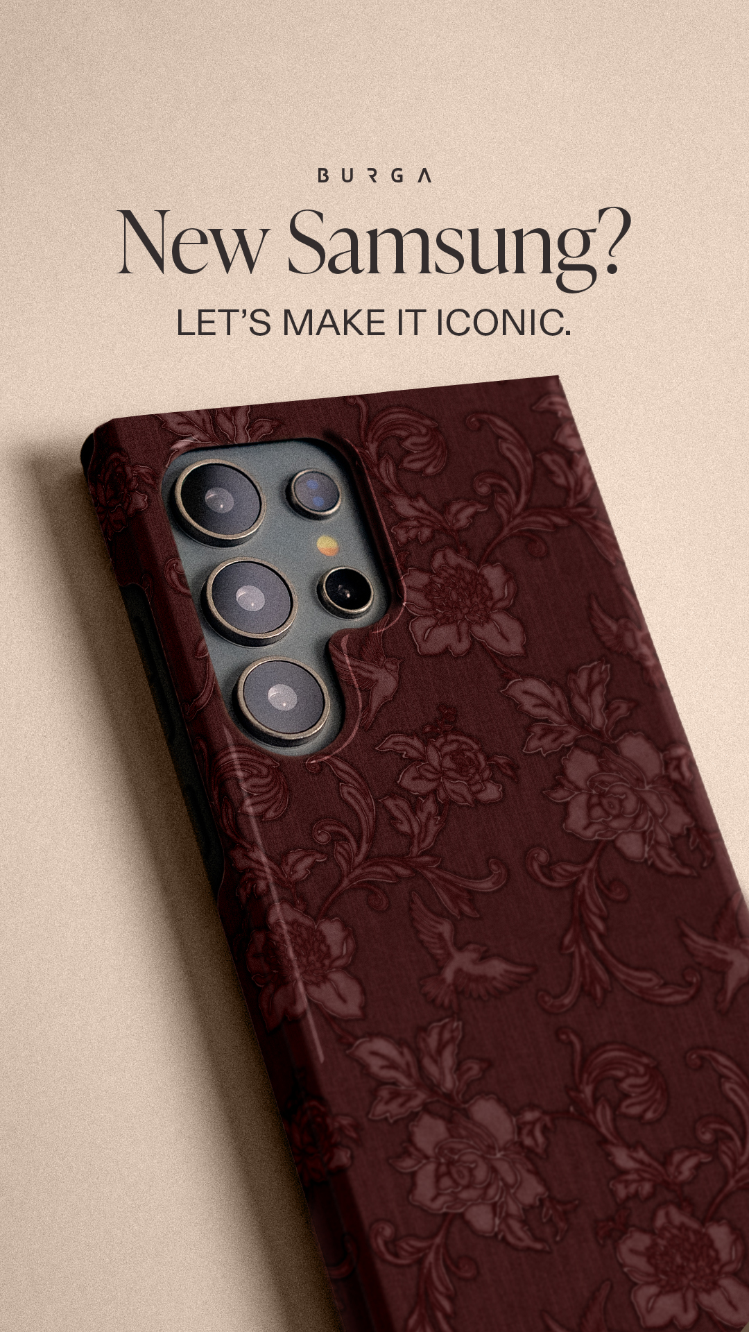 BURGA Cases Facebook ad
