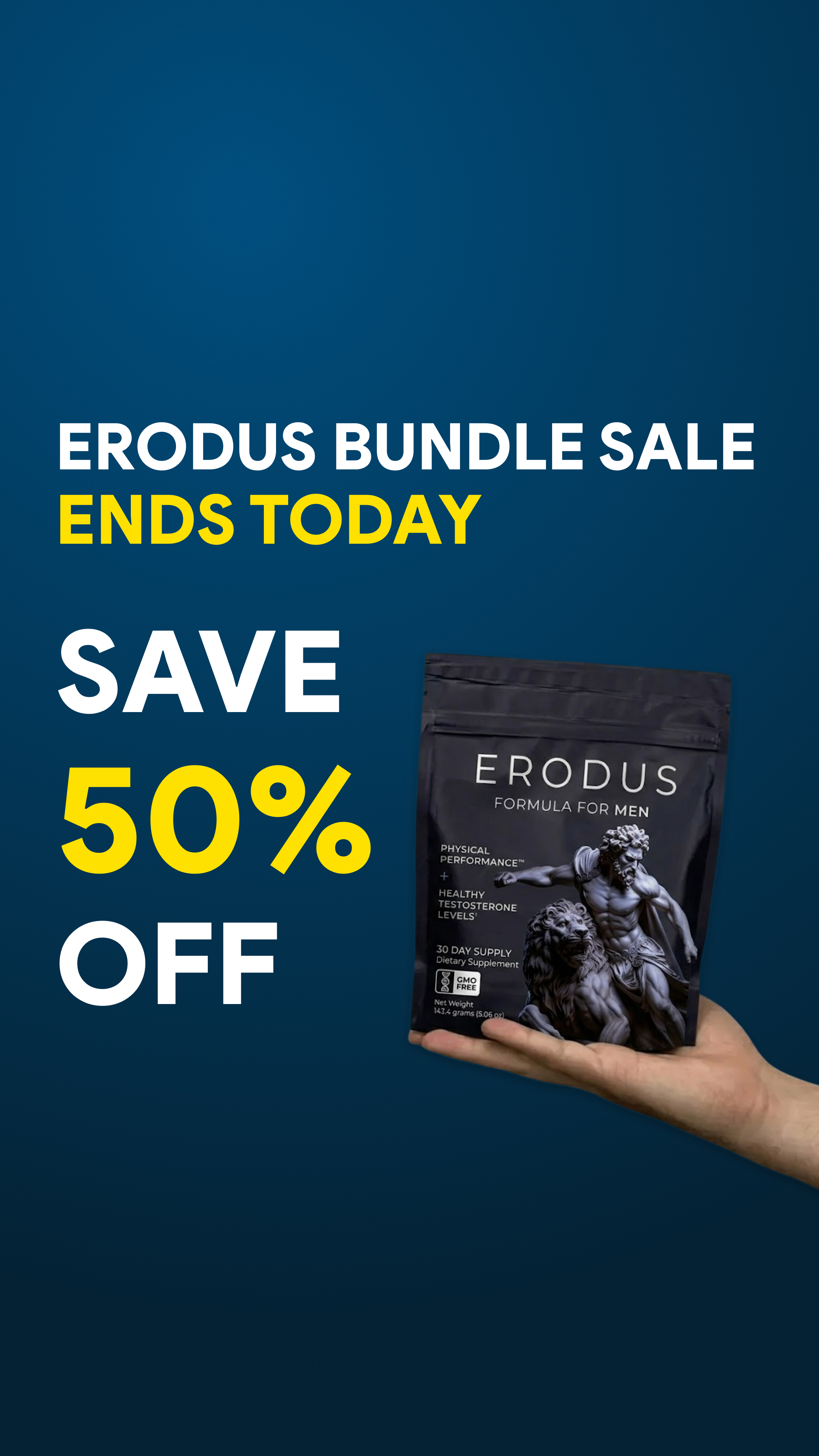 Erodus Formula For Men Facebook ad