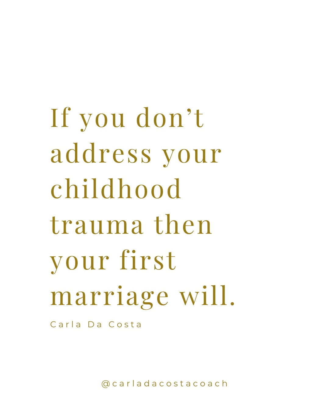 Carla Da Costa Facebook ad: And this is why so many first marriages…