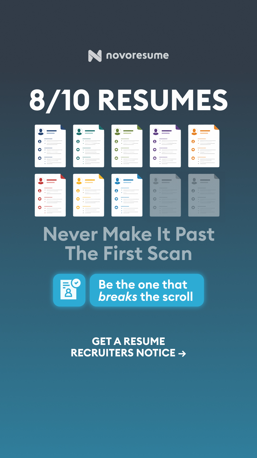 Novorésumé Facebook ad