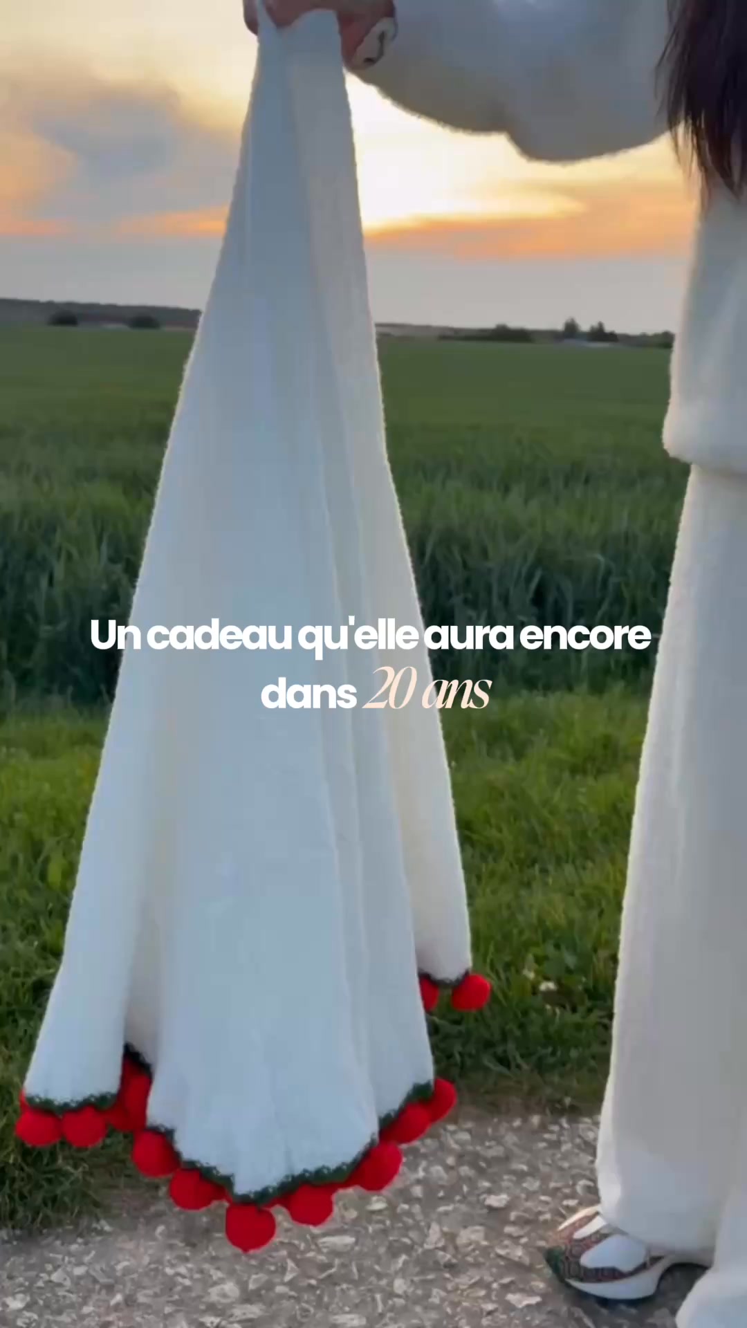 Plaid'amour Facebook ad: Un cadeau fait main pour toute une vie