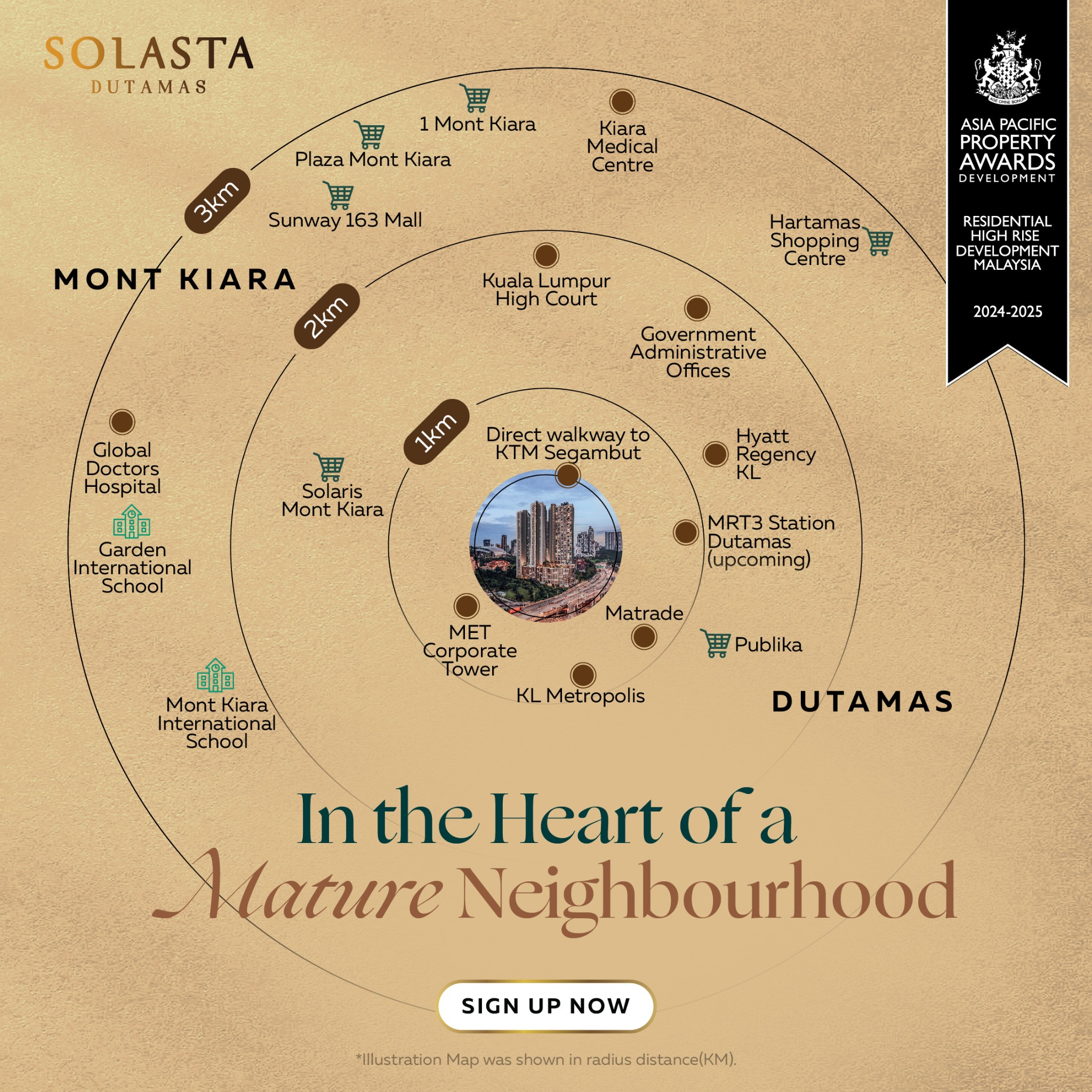 Solasta Dutamas by YNH Property Berhad Facebook ad: Live in Dutamas at 20% Below Market Price-Units from RM550k!