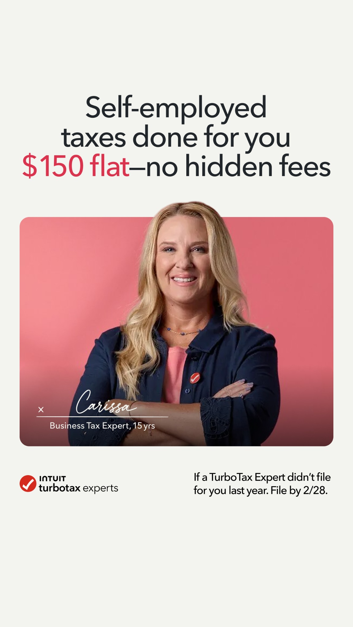 Intuit TurboTax Facebook ad