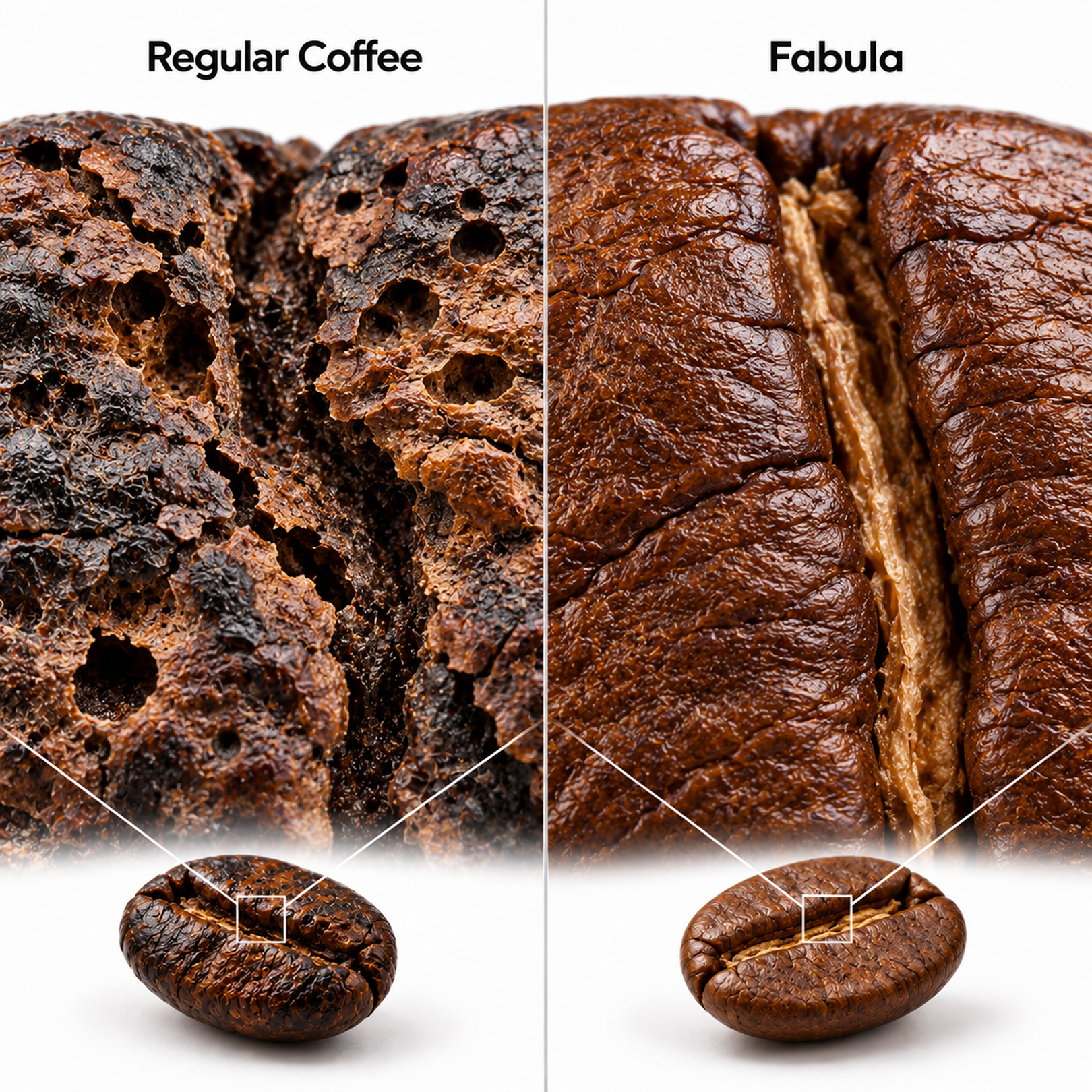 Fabula Coffee Facebook ad: Drink Clean Coffee, Feel Great
