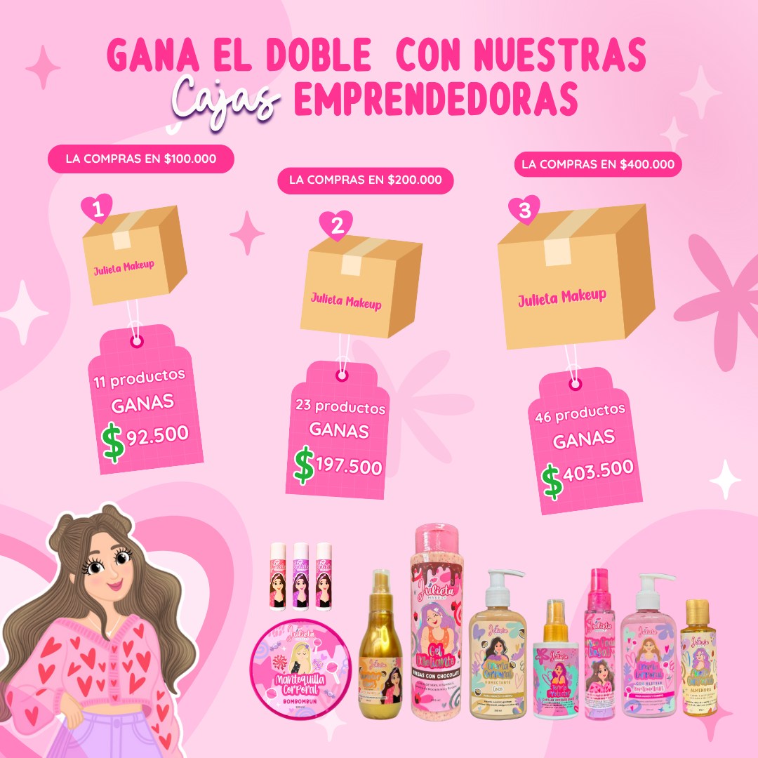 Julieta Makeup Oficial Facebook ad: ¡ATENCIÓN EMPRENDEDORAS!