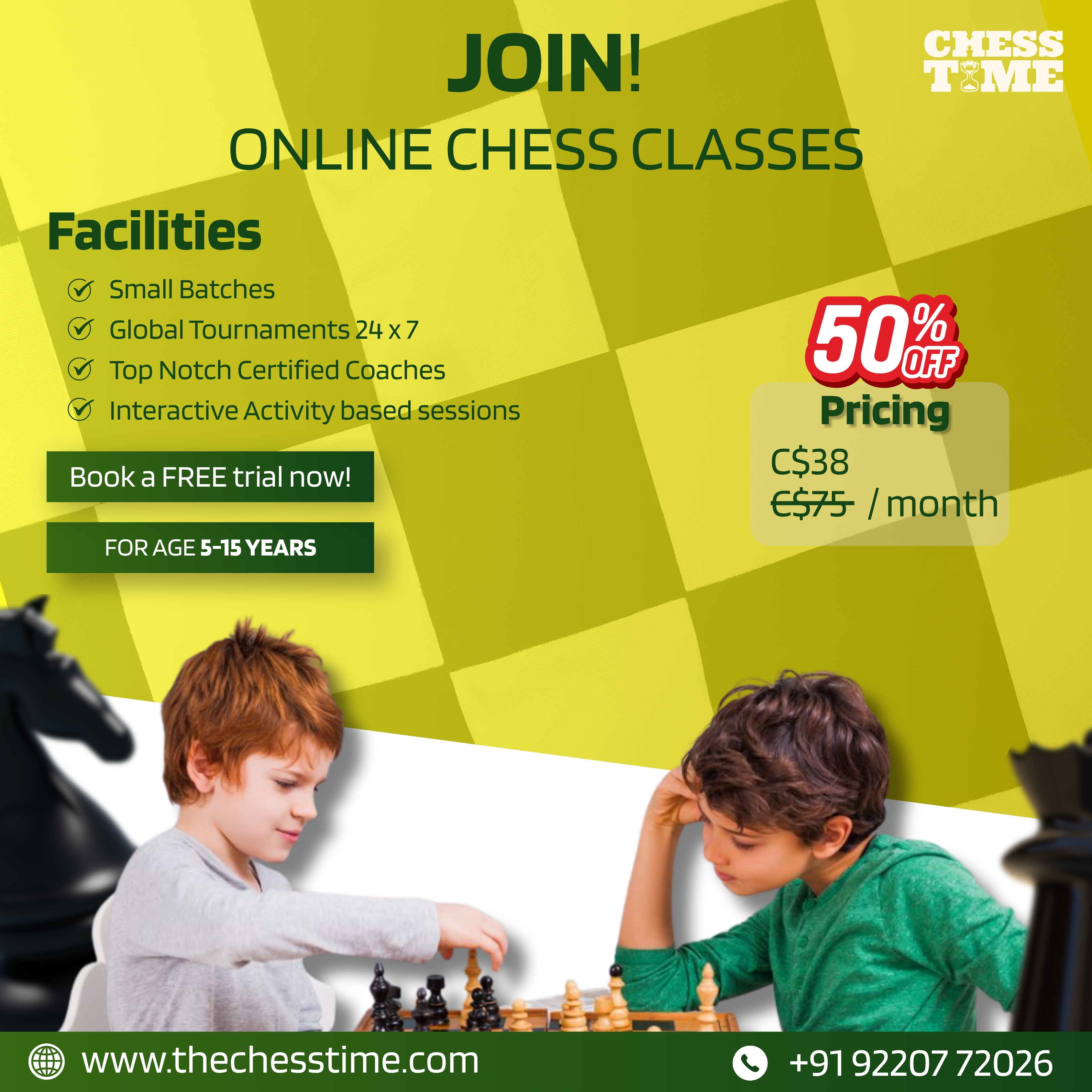 Chess Time Facebook ad