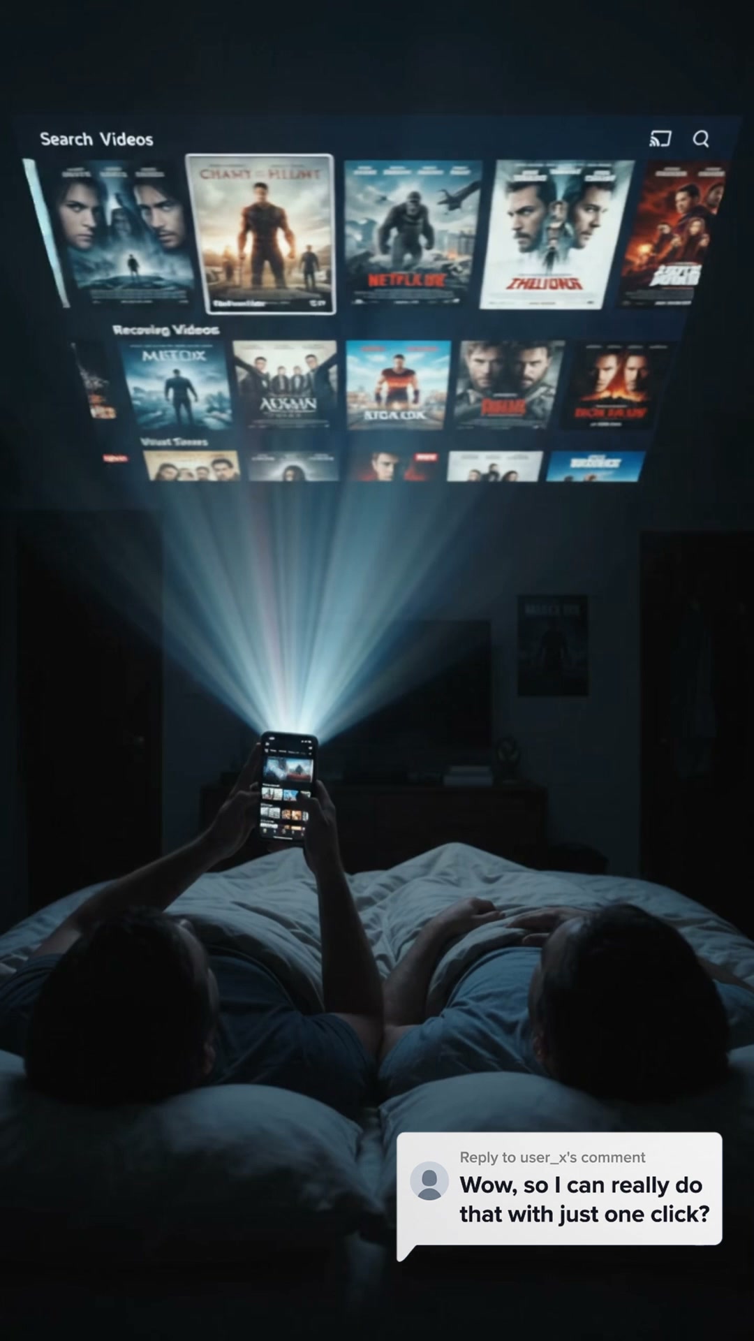 2408 Hyorisoo Facebook ad: Your phone, now a mini projector.