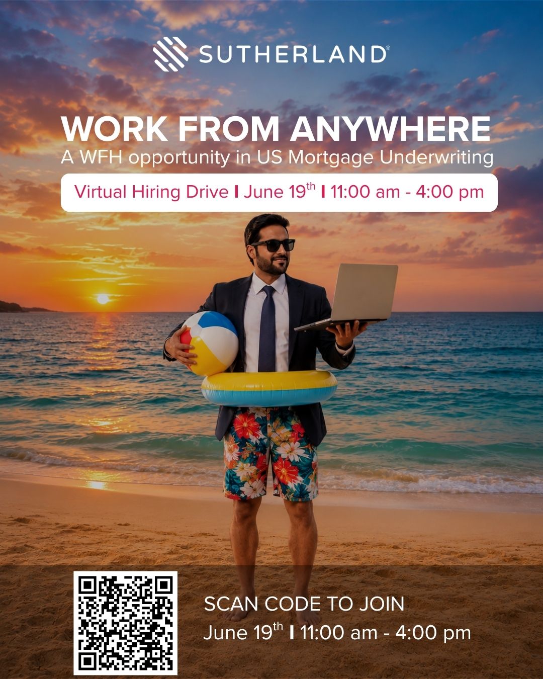 Sutherland India Facebook ad: WFH opportunity for US mortgage operations - virtual…