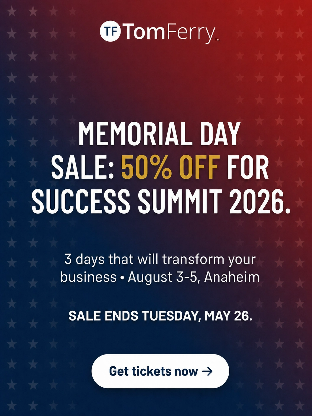 Tom Ferry Facebook ad