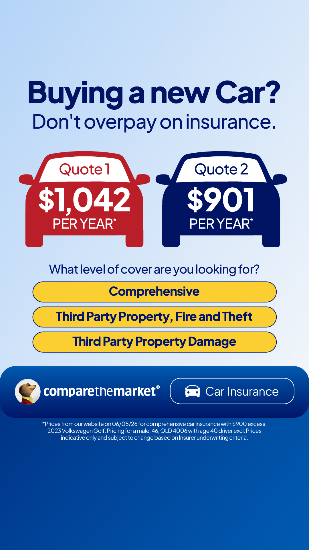 Compare the Market AU Facebook ad