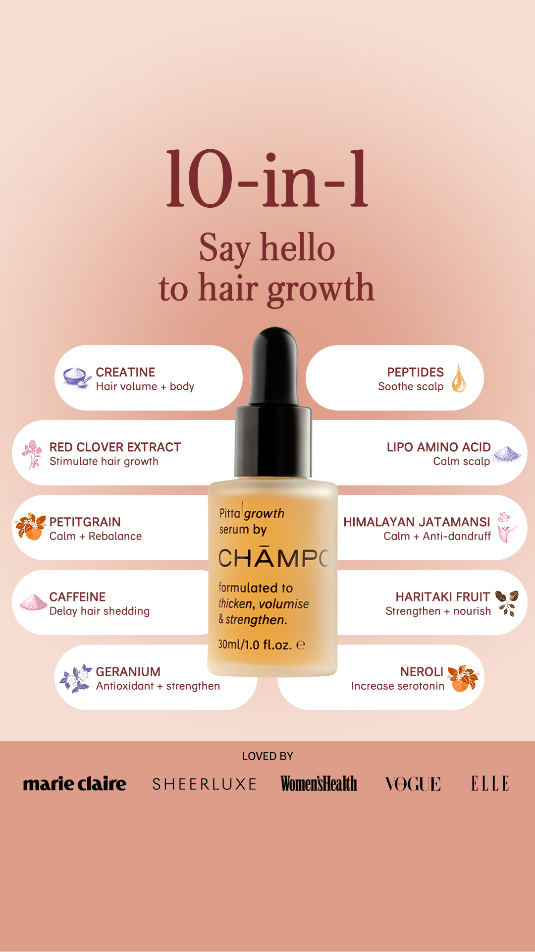Chāmpo Haircare Facebook ad