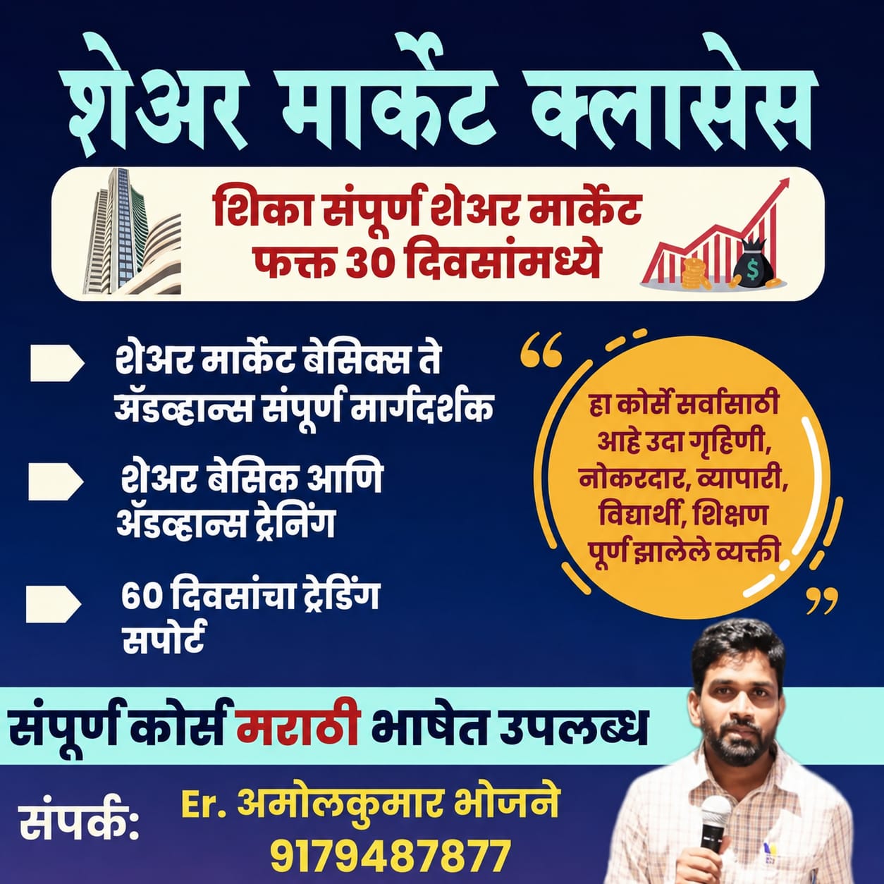 मराठी शेयर मार्केट क्लास Marathi Share Market Class Facebook ad