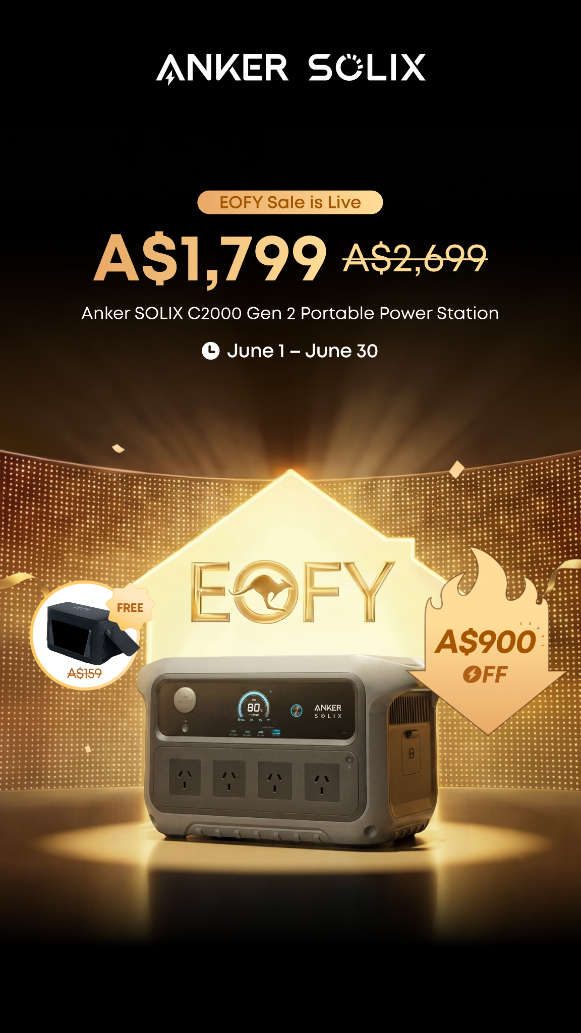Anker SOLIX Facebook ad