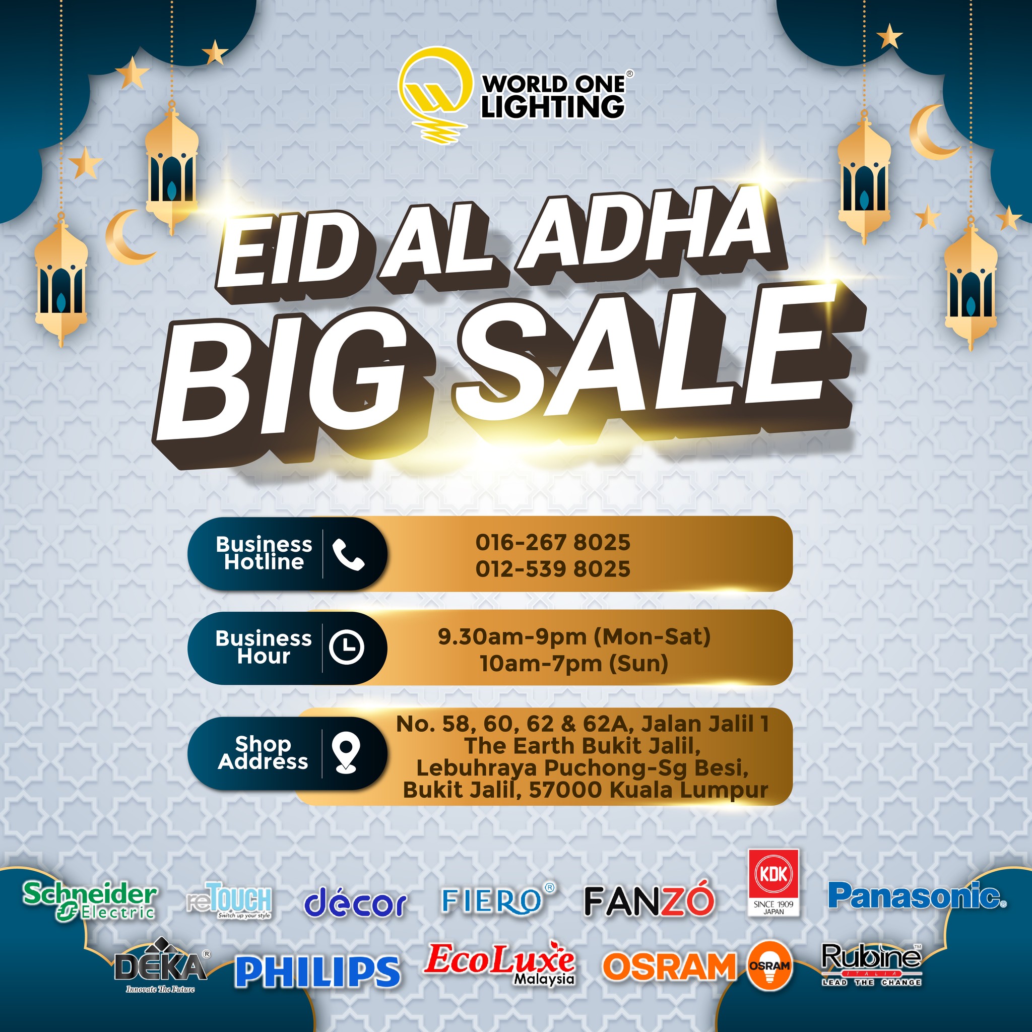 World One Lighting Sdn Bhd Facebook ad